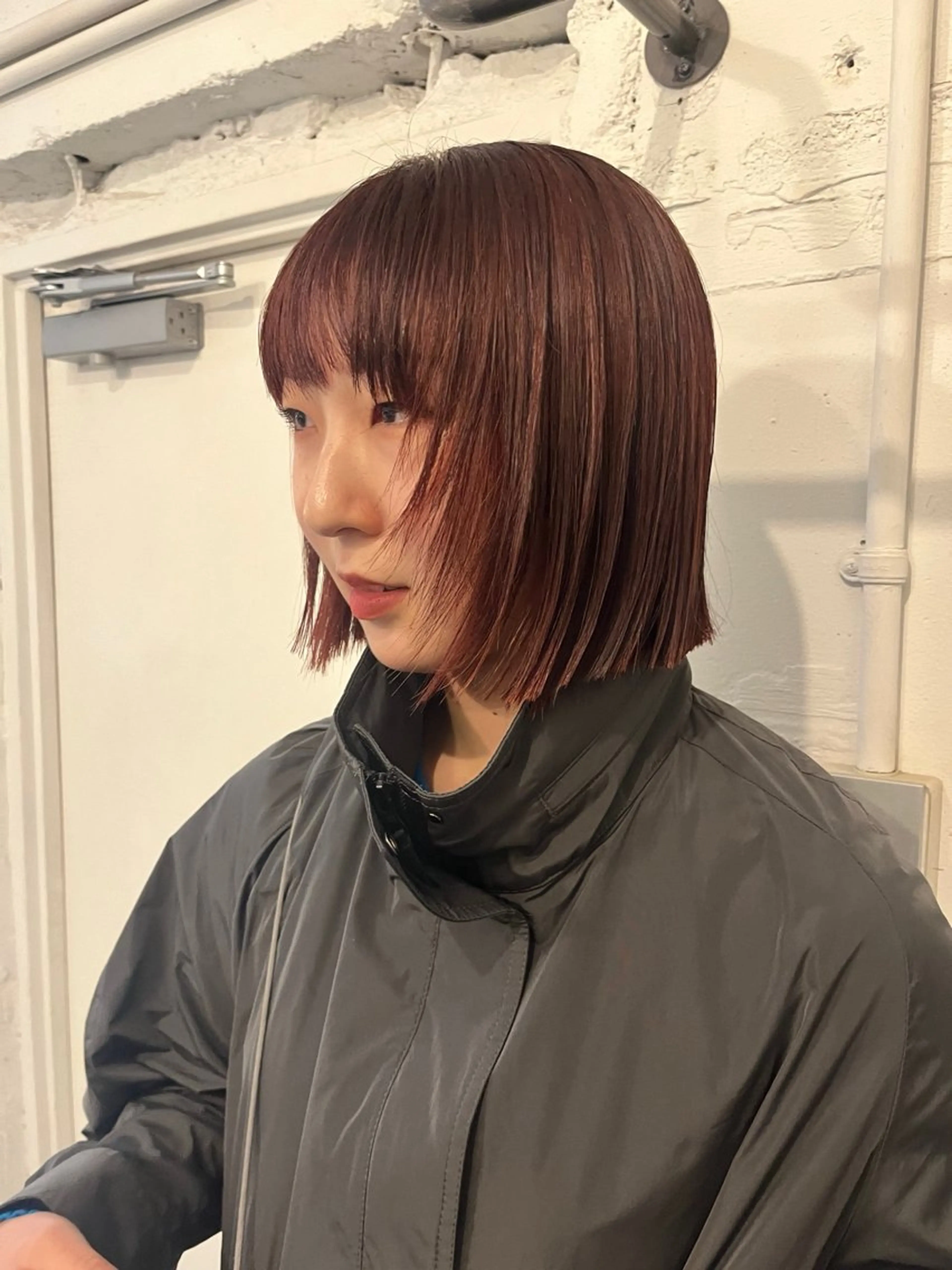 ショート カラー パーマ ボブ ✴︎UNU ✴︎モエカのヘアスタイル