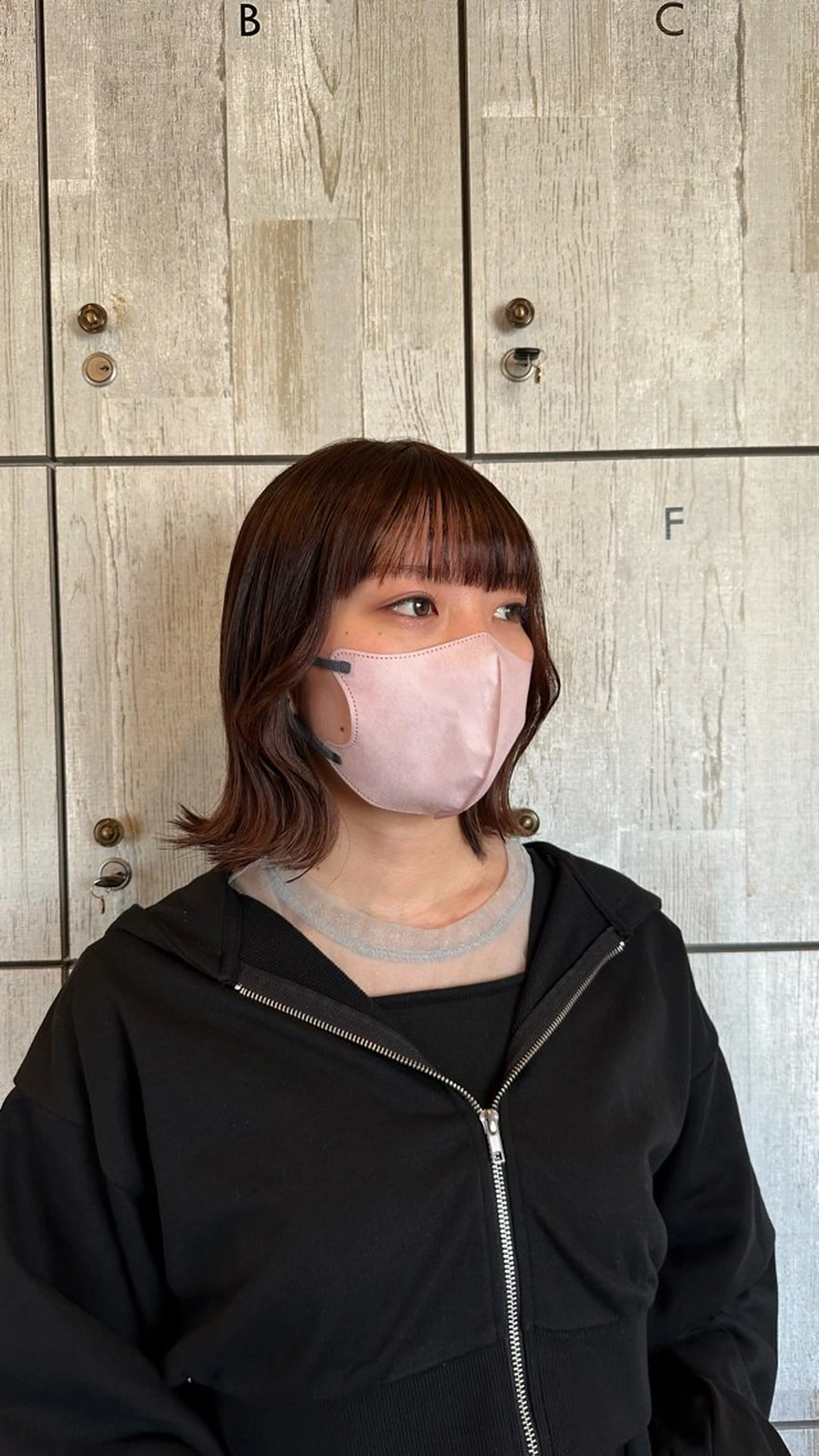 ミディアム カラー ボブ くびれヘア 柔らかいcolor ¦韓国¦🩰マユ🩰のヘアスタイル