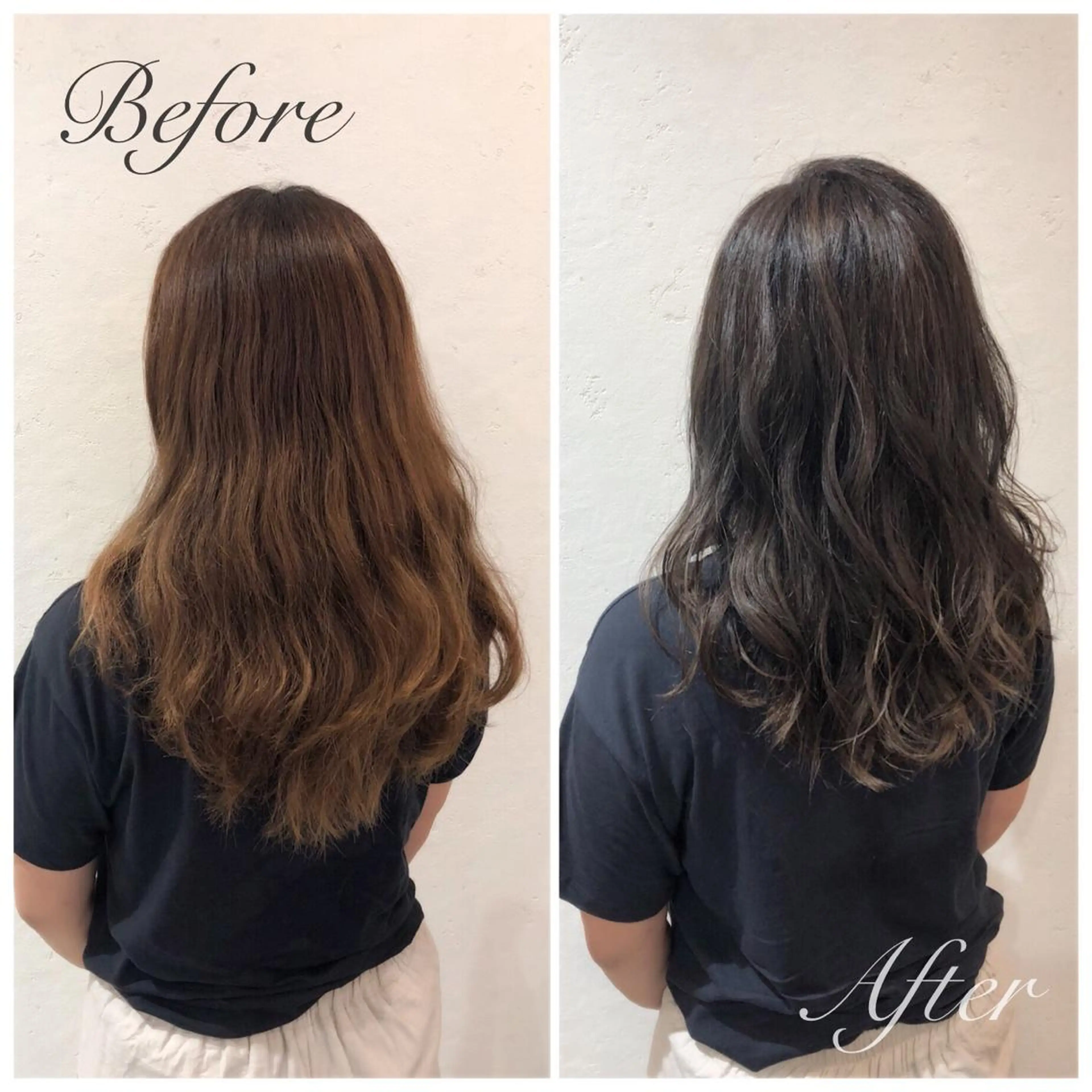 セミロング カラー カット ヘアカラー トリートメント 青山 早希🐾のヘアスタイル