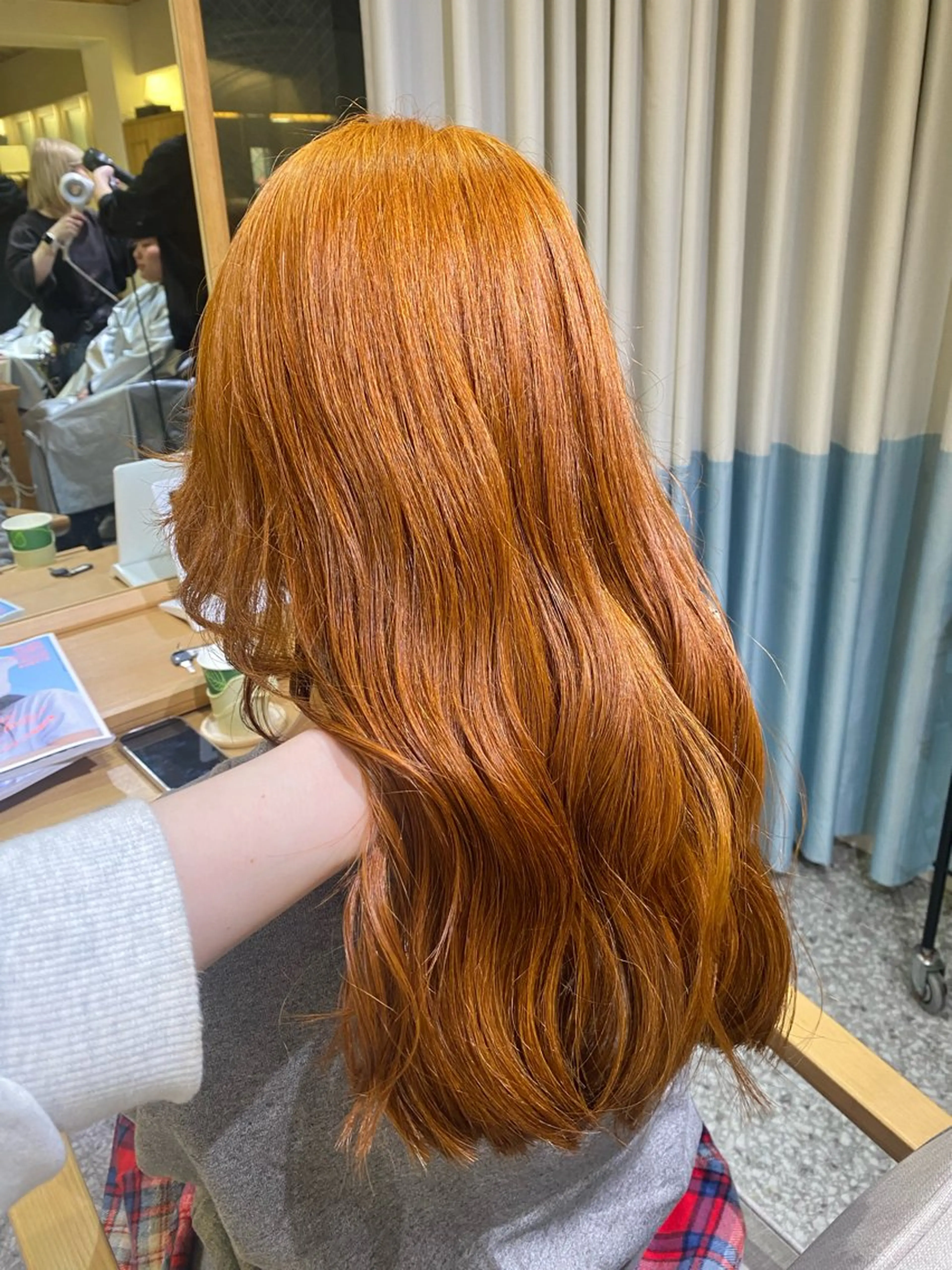 【ケアカラー配合】ブリーチなしダブルカラー+プレtrの写真