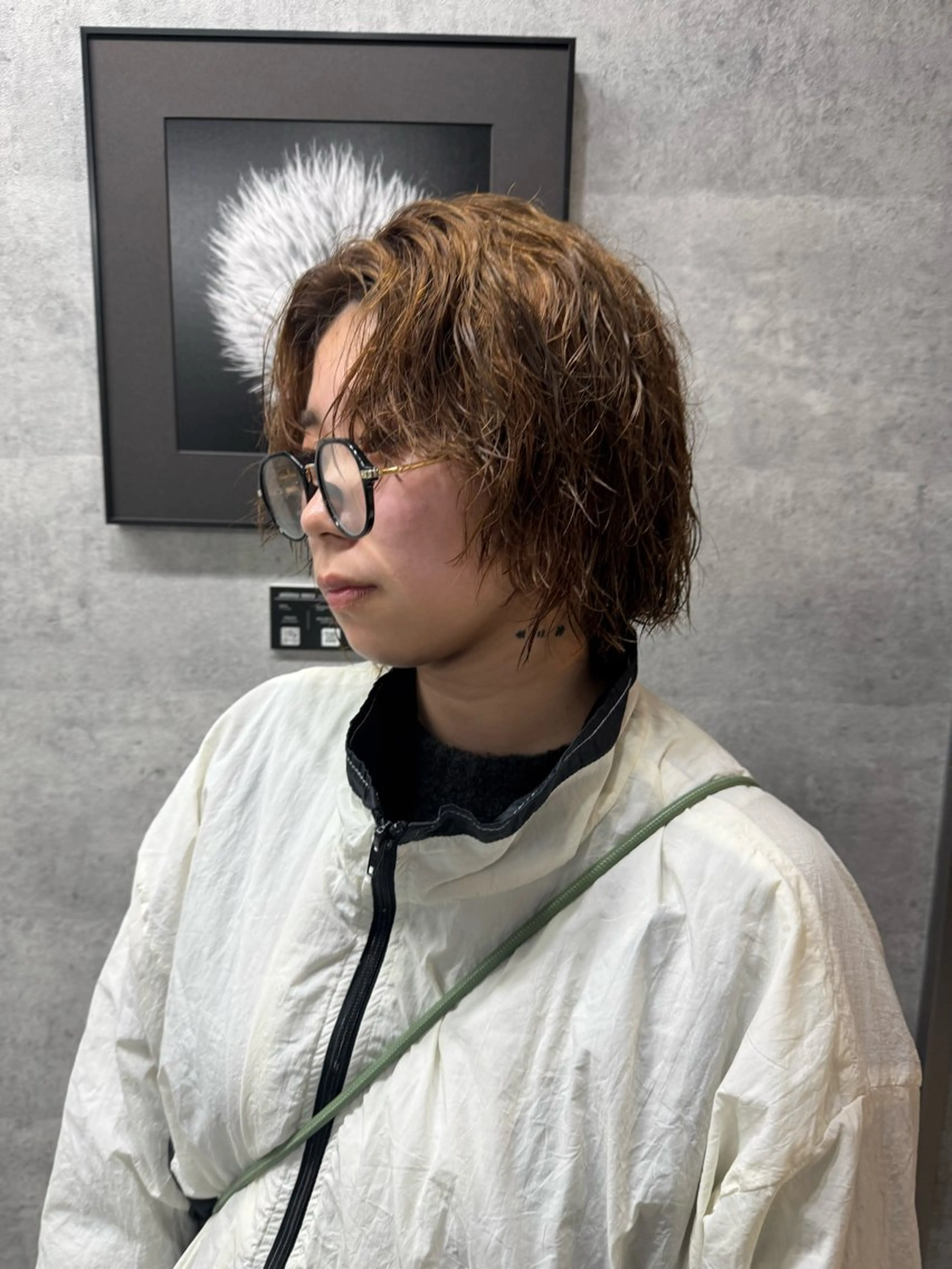 ショート パーマ NOOS omotesando所属・ユウ🌈表参道　艶髪 美髪　垢抜けカラー✨のヘアスタイル