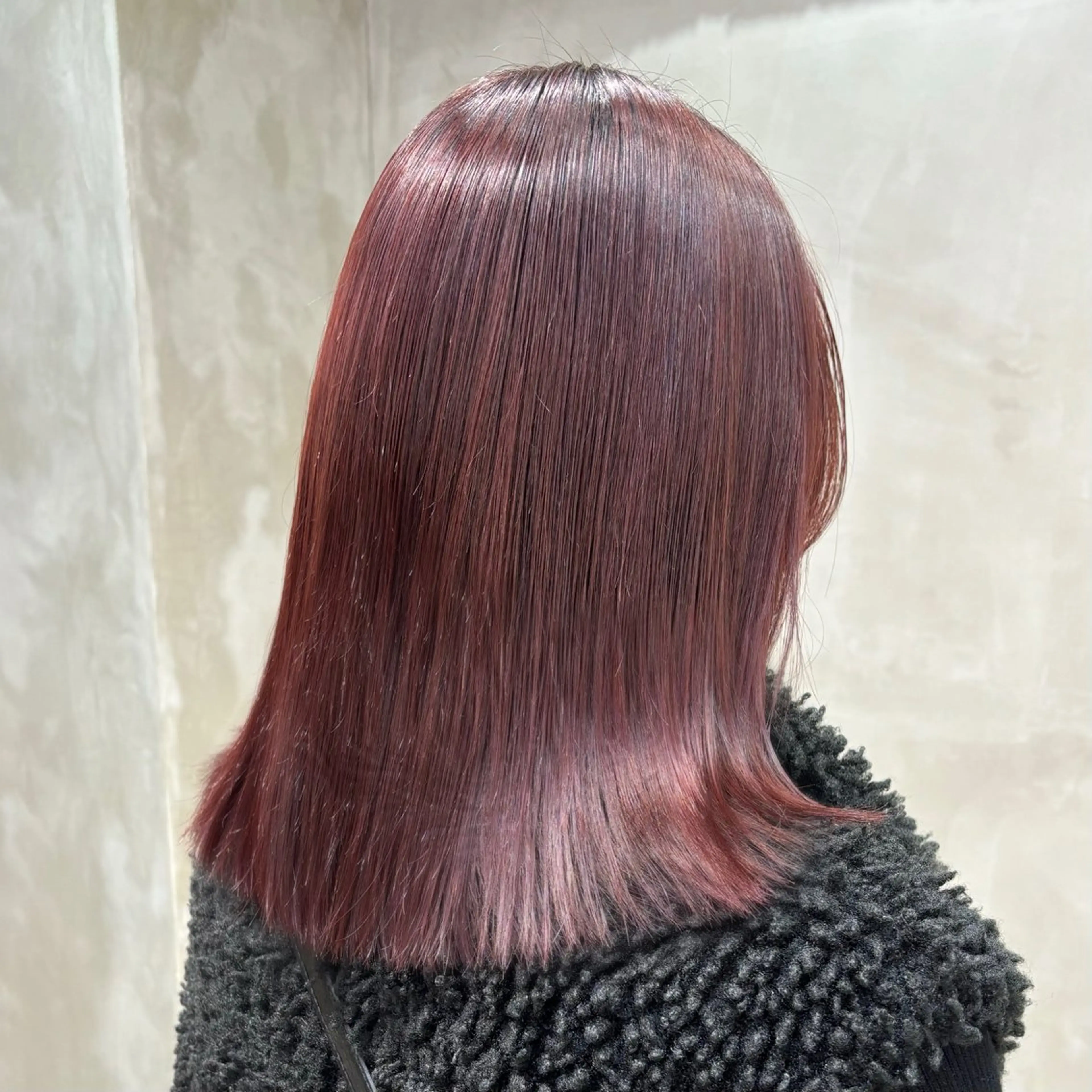 ミディアム 縮毛矯正 The Path ARENのヘアスタイル