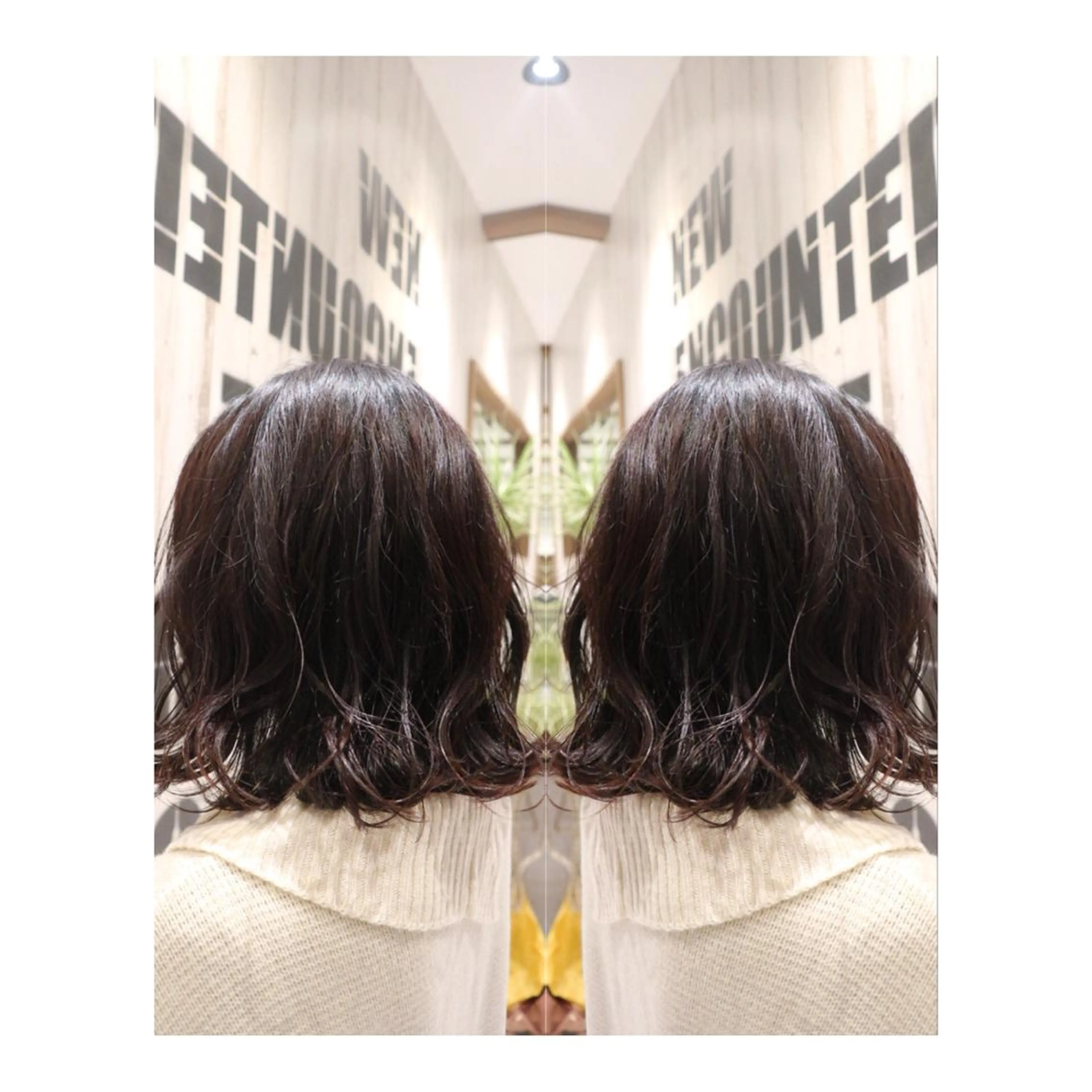 ミディアム 外ハネヘア Aguhair所属・土屋 ゆうこのヘアスタイル