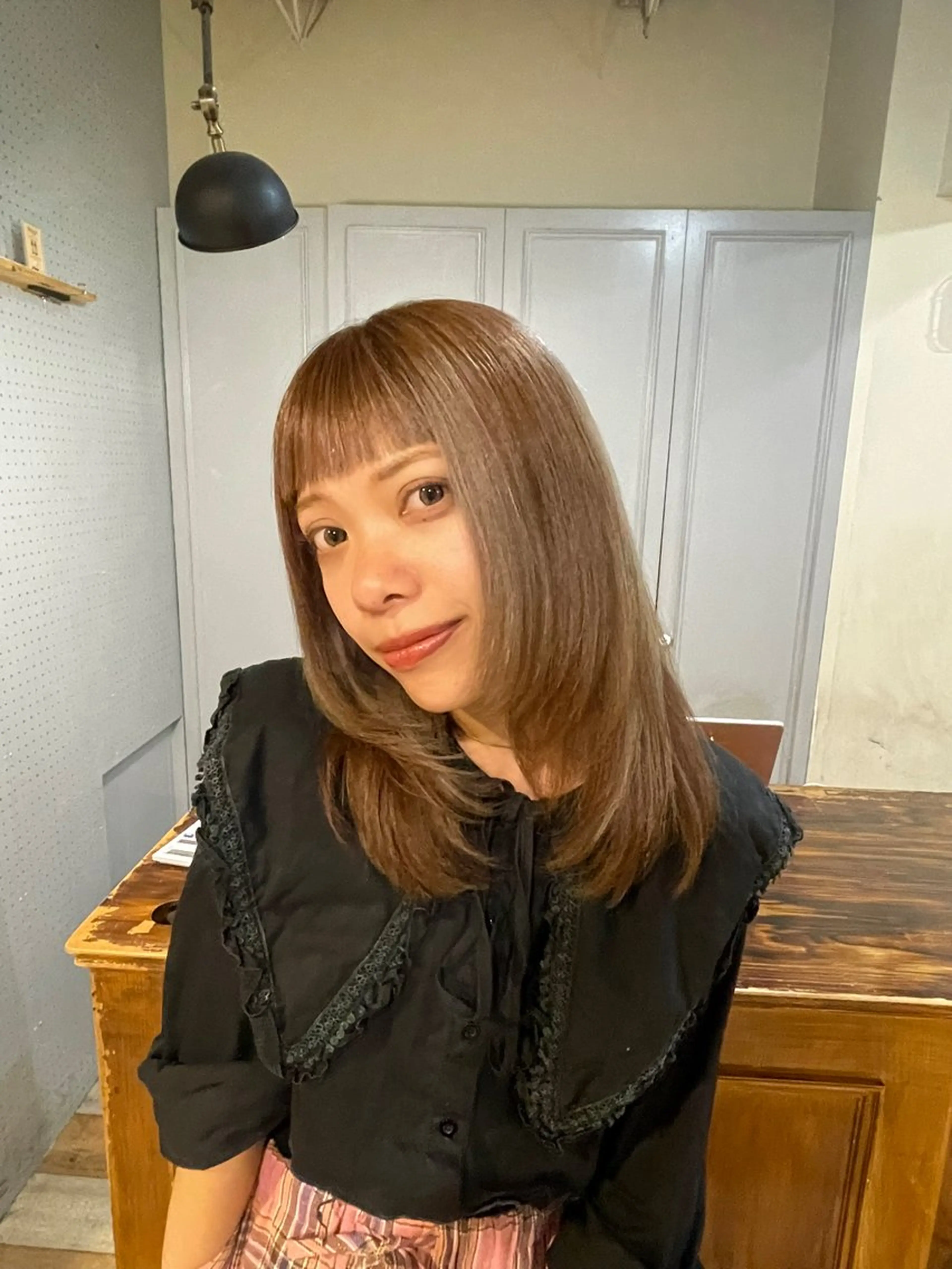 ミディアム カラー カット ヘアカラー トリートメント 🤩噂のMr.髪ポジ ティブ®️yu🤩のヘアスタイル