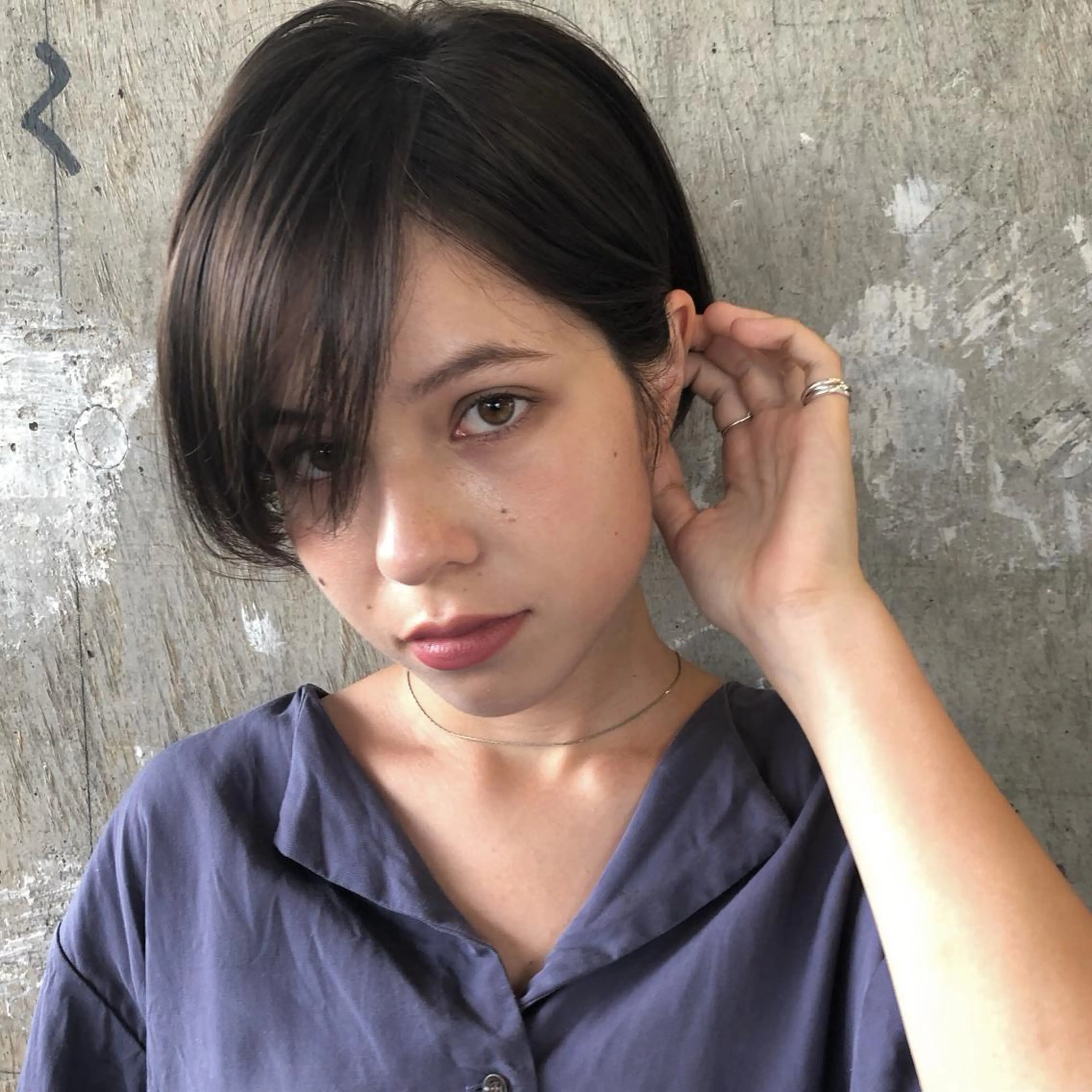 ショート カラー パーマ selma est所属・ショート/韓国ヘア Moto✂︎のヘアスタイル