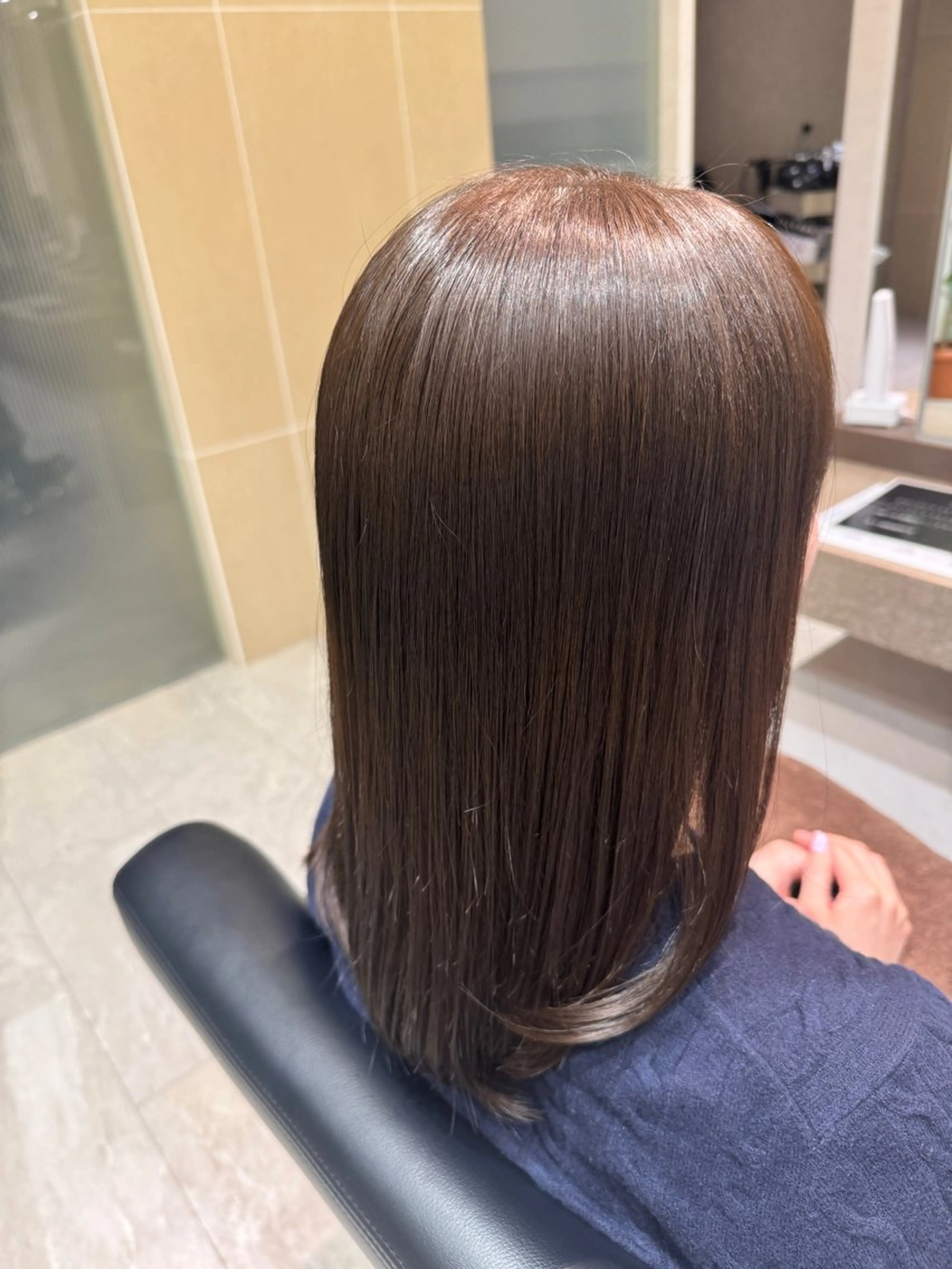 ミディアム カラー ブラウンカラー ヘアカラー トリートメント sakura❀/板橋 モデル募集中🪄︎︎のヘアスタイル