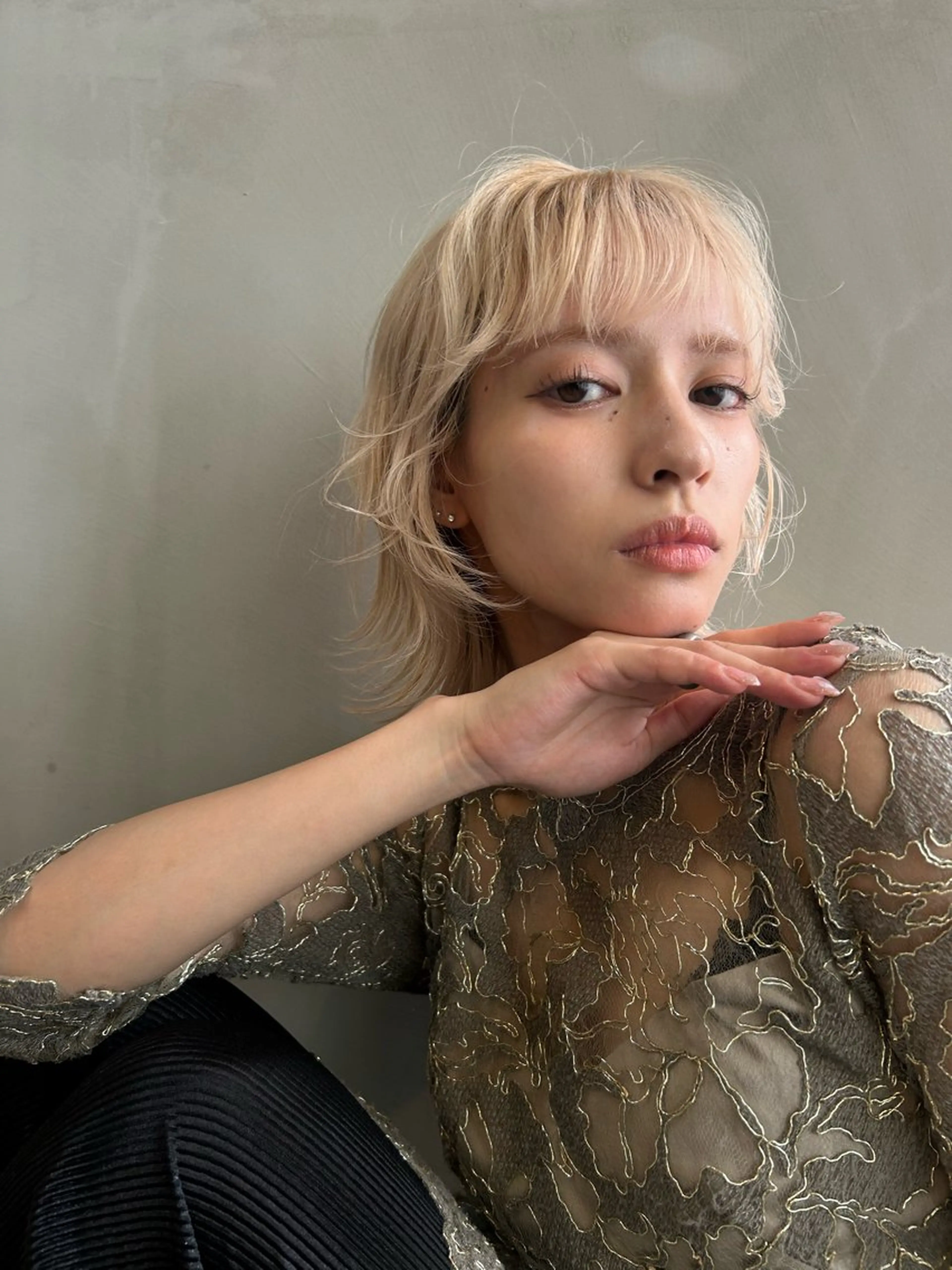 ショート カラー ブリーチ カット ヘアカラー トリートメント ショート/ボブ専門 宮脇美奈/南船場のヘアスタイル