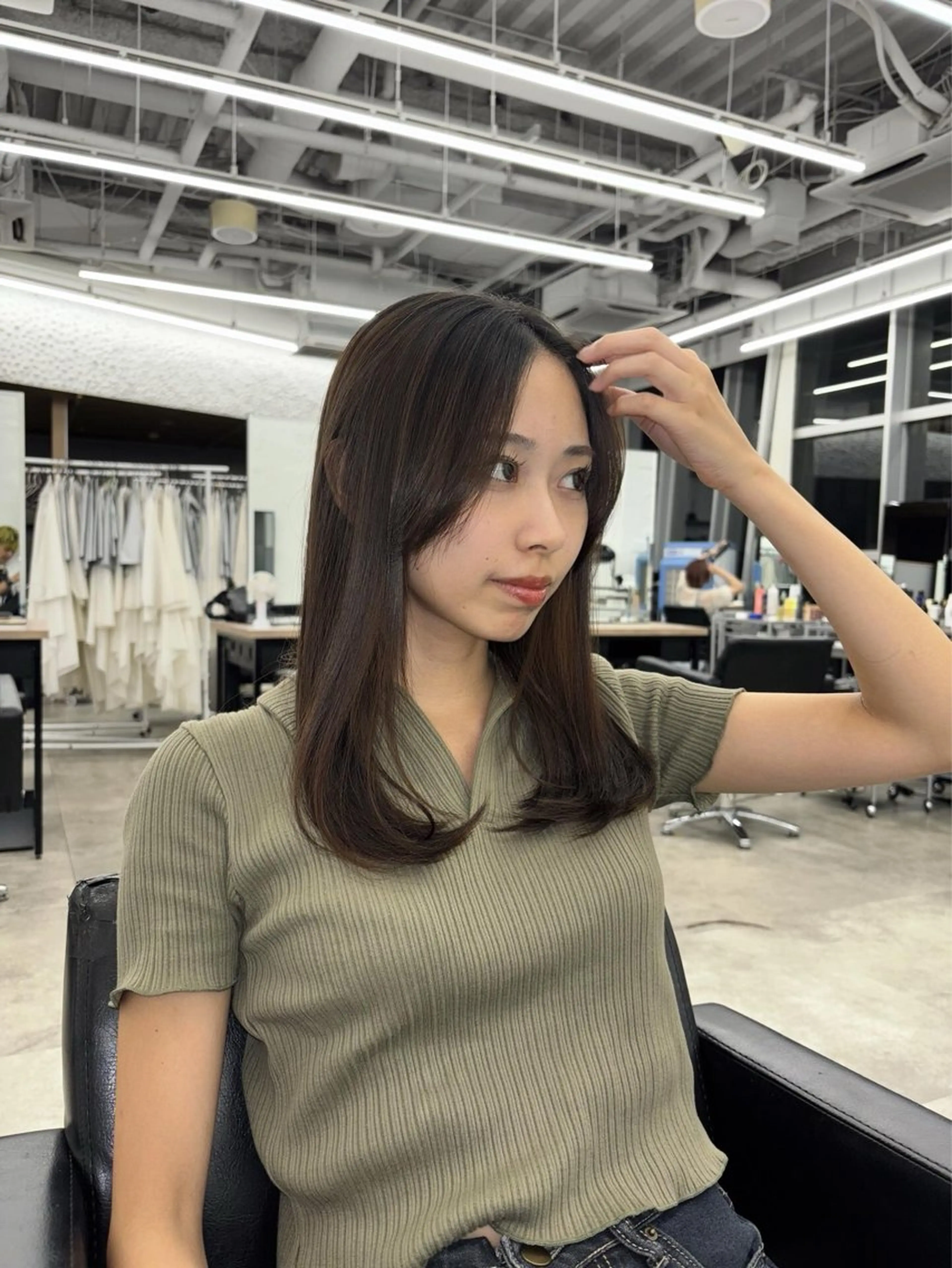 ミディアム 縮毛矯正 髪質改善/艶髪特化 /透明感✨️こうめいのヘアスタイル