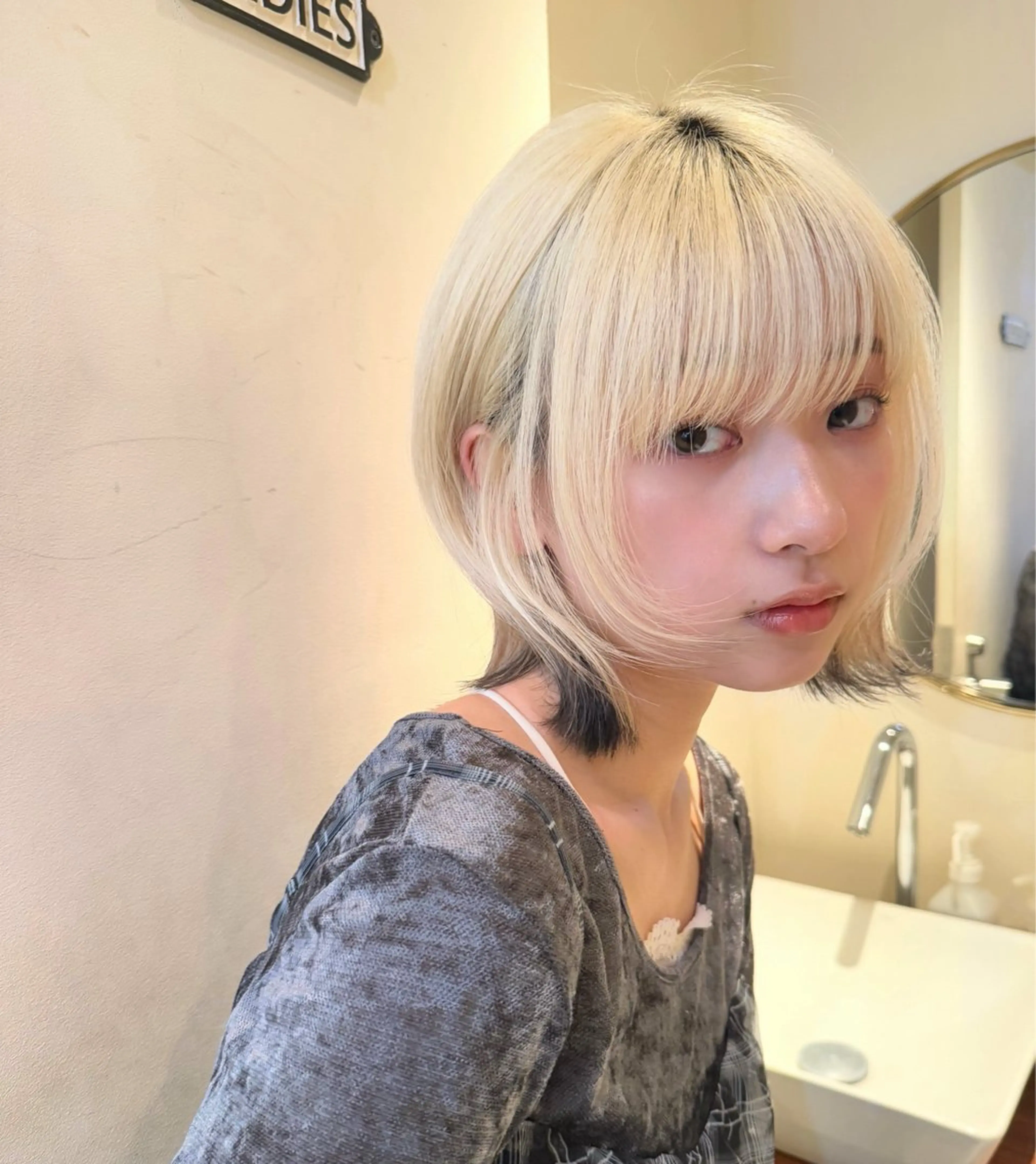 ミディアム カラー 🪐美髪✖️艶カラー 加野彩果🪐のヘアスタイル