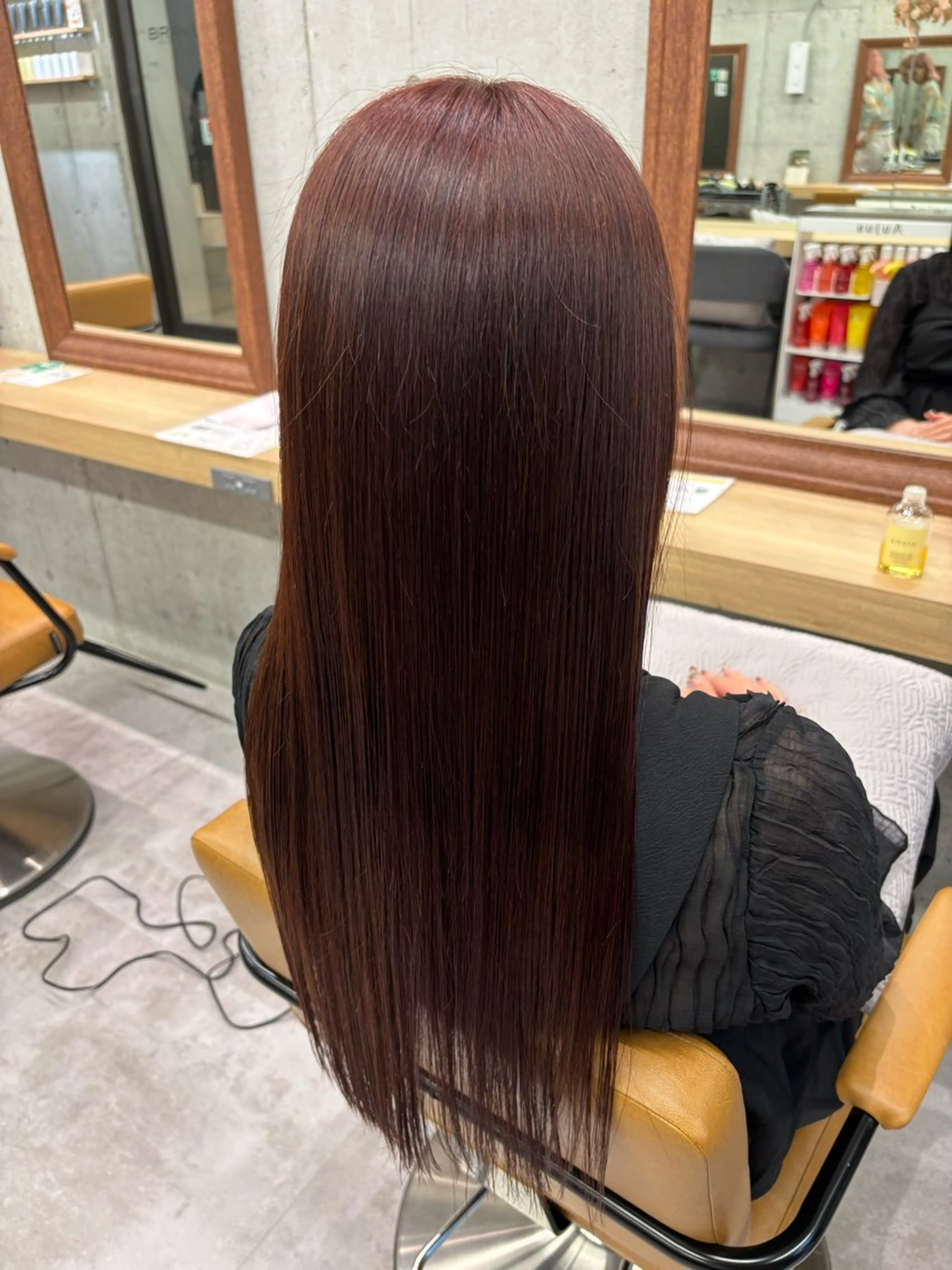 ロング ヘアカラー ユイナ カラーモデル大募集のヘアスタイル