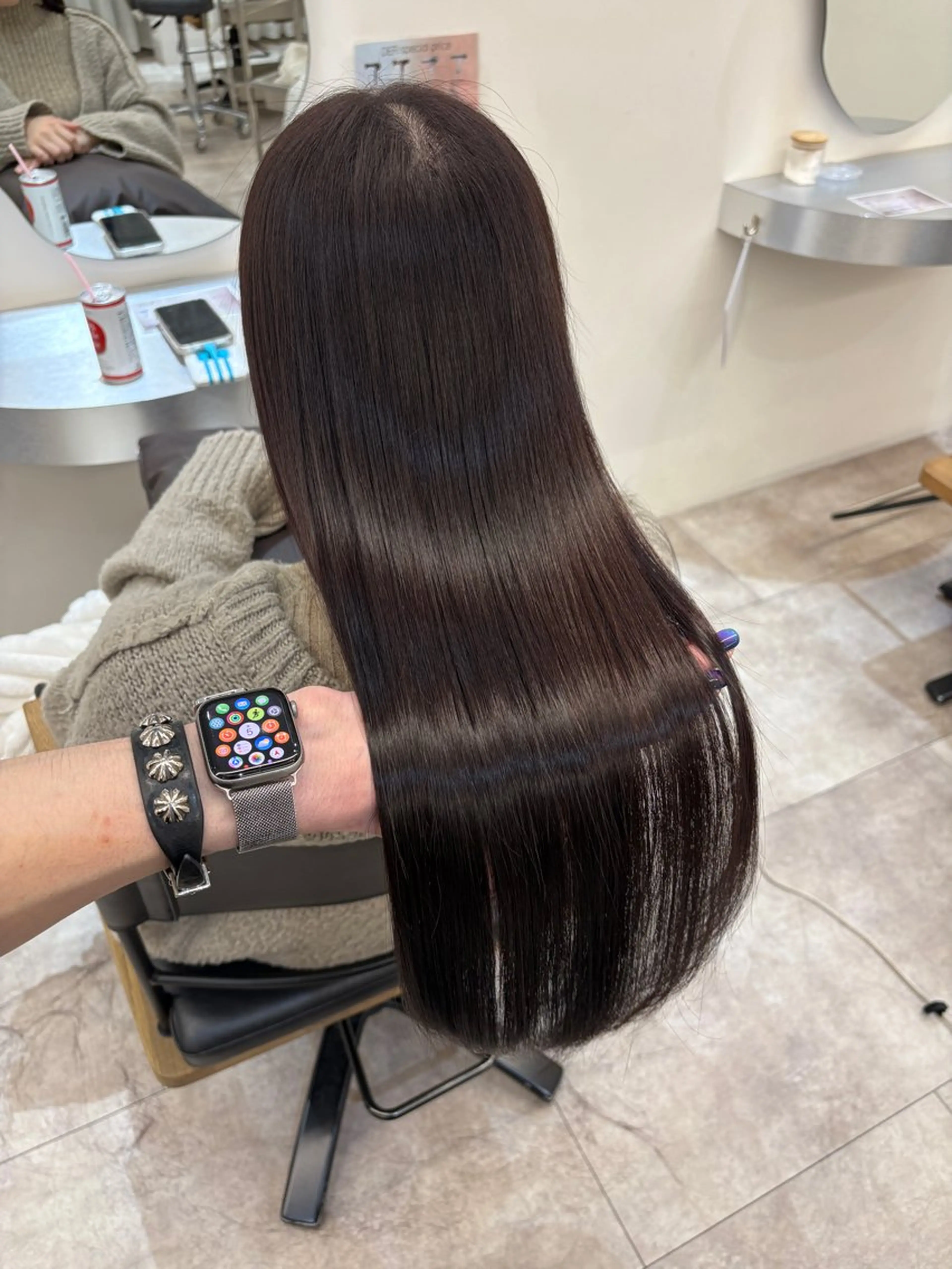 ミディアム ブリーチ縮毛矯正 齊藤翔太のヘアスタイル