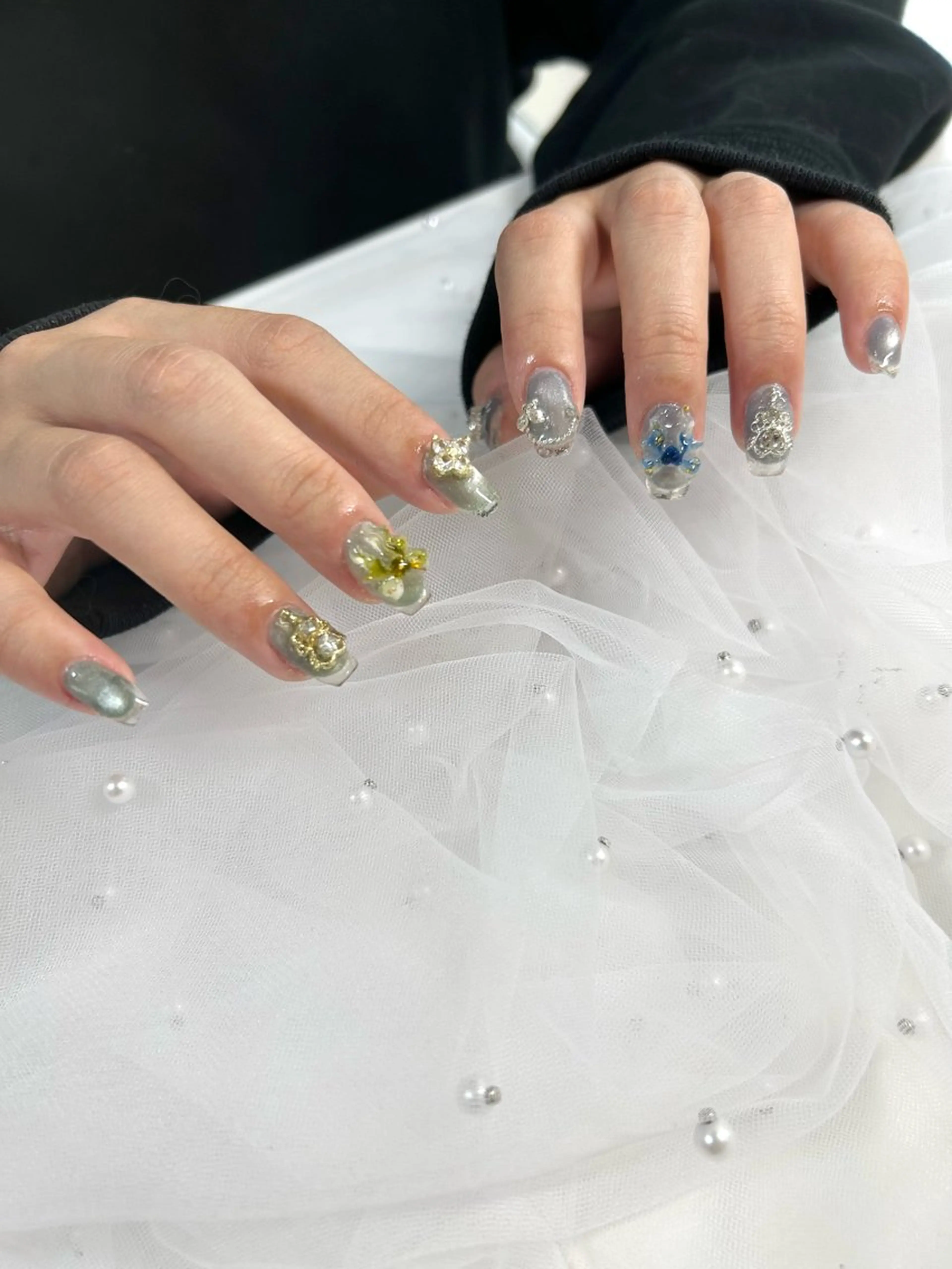 ネイル クリアネイル フレンチネイル Ruly nail yuzunaのネイルデザイン