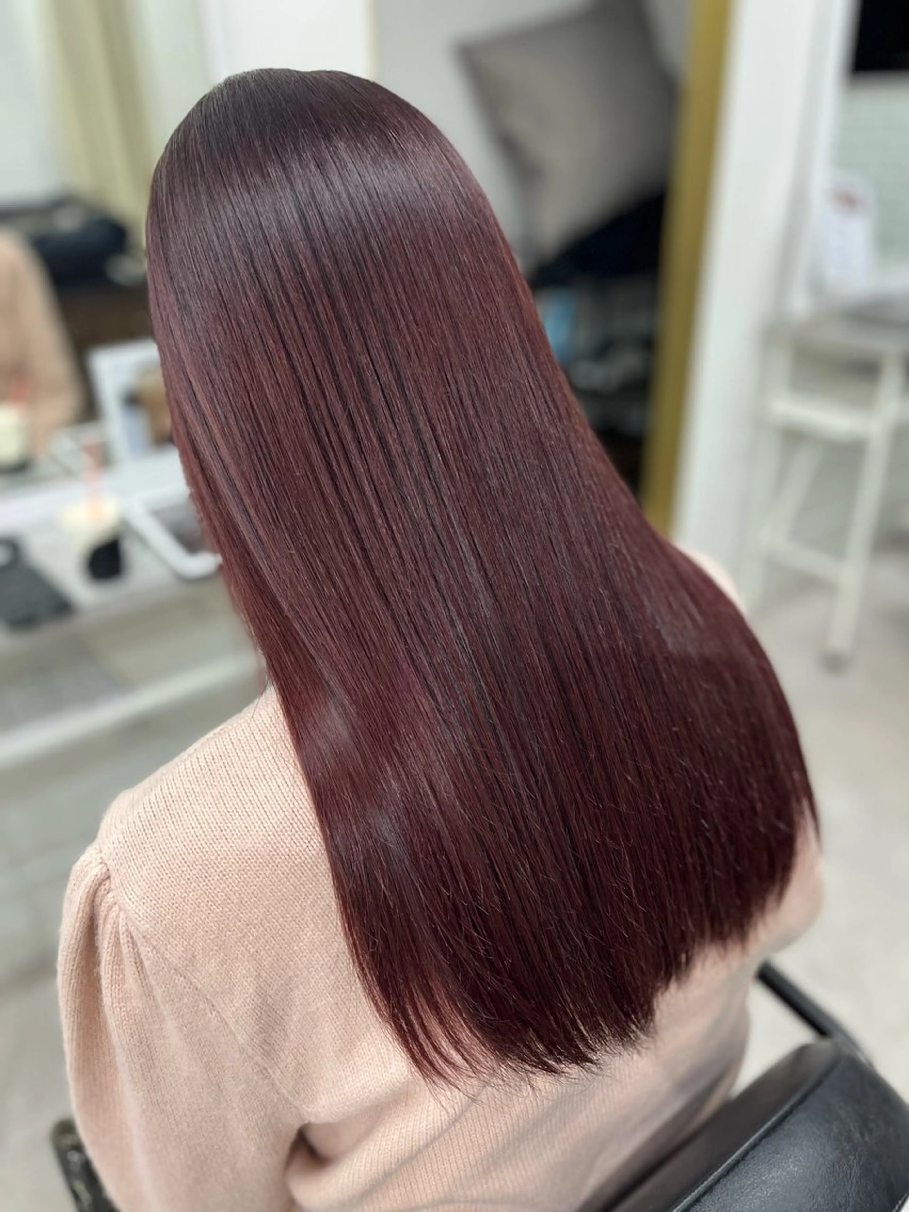 ロング カラー ブリーチ ダブルカラー ブリーチなしカラー ピンクカラー ヘアカラー 🫧ぷる艶カラー🫧 Yuubi🦩のヘアスタイル