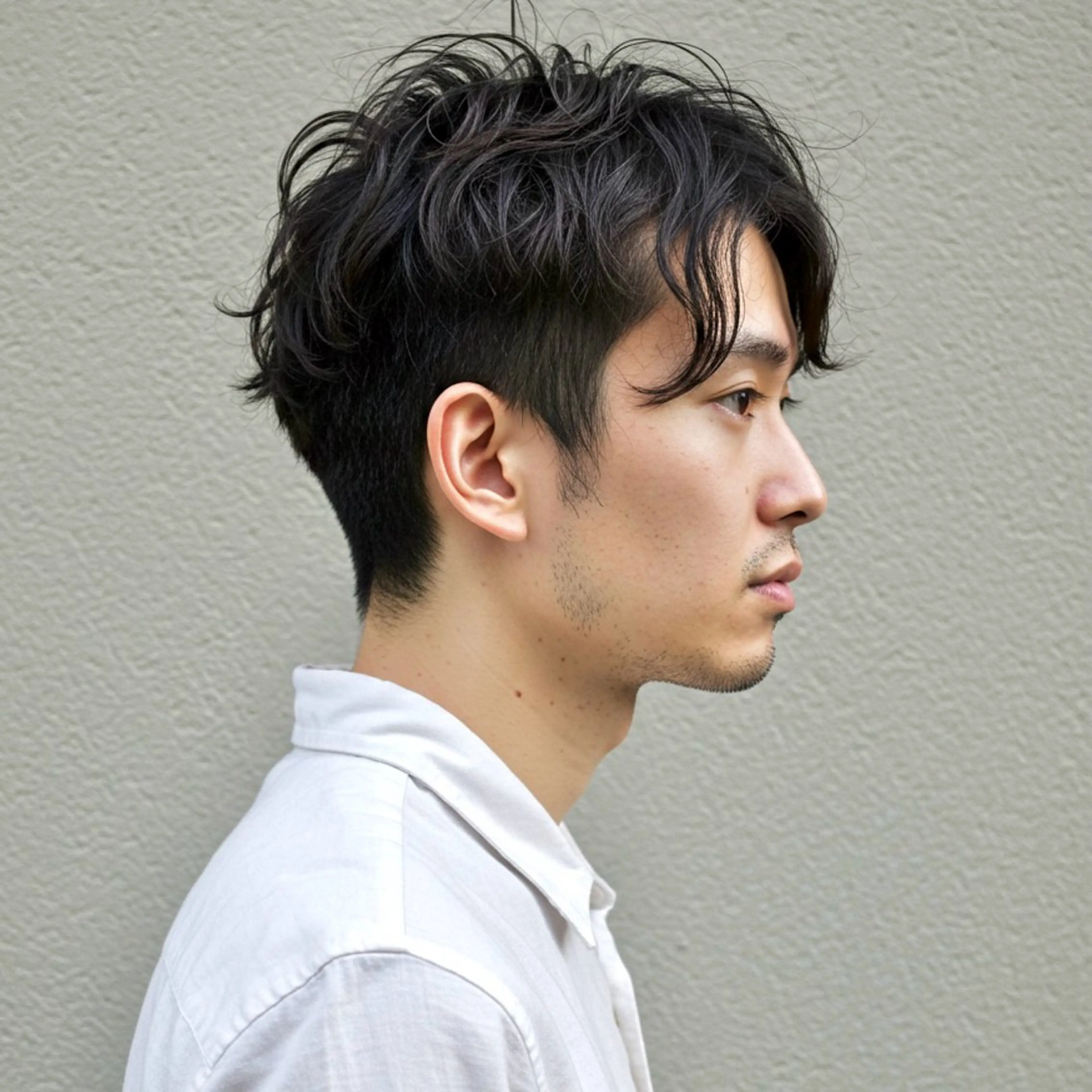 ショート カラー パーマ メンズ センターパート メンズ韓国風 メンズメッシュ メンズパーマ ツーブロック カット ヘアカラー パーマ トリートメント ヘッドスパ 🎸メンズ/パーマ/ ショート🎸工藤達哉のヘアスタイル
