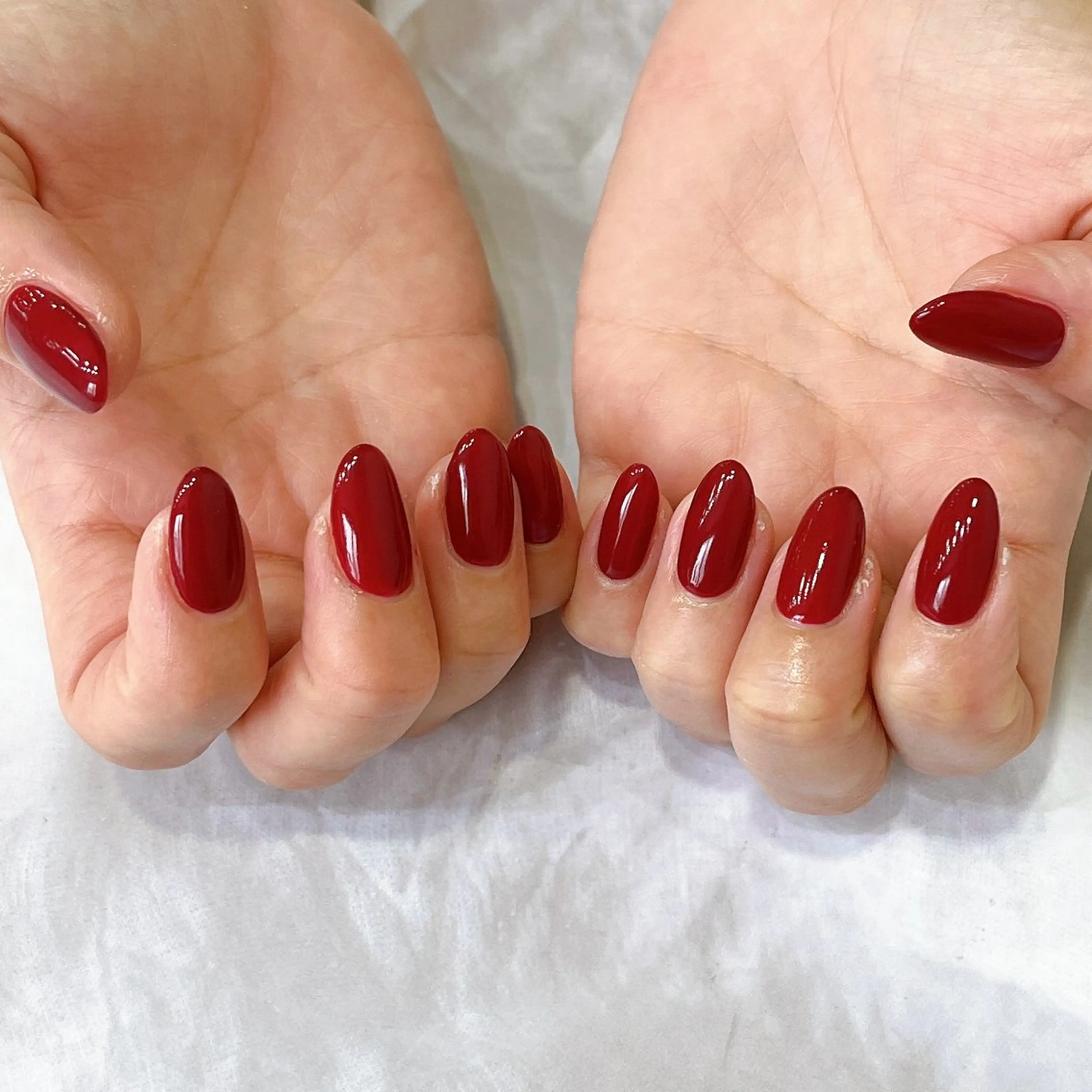 ネイル ボルドー ワンカラーネイル Ellenail名古屋所属・伊藤 愛のネイルデザイン