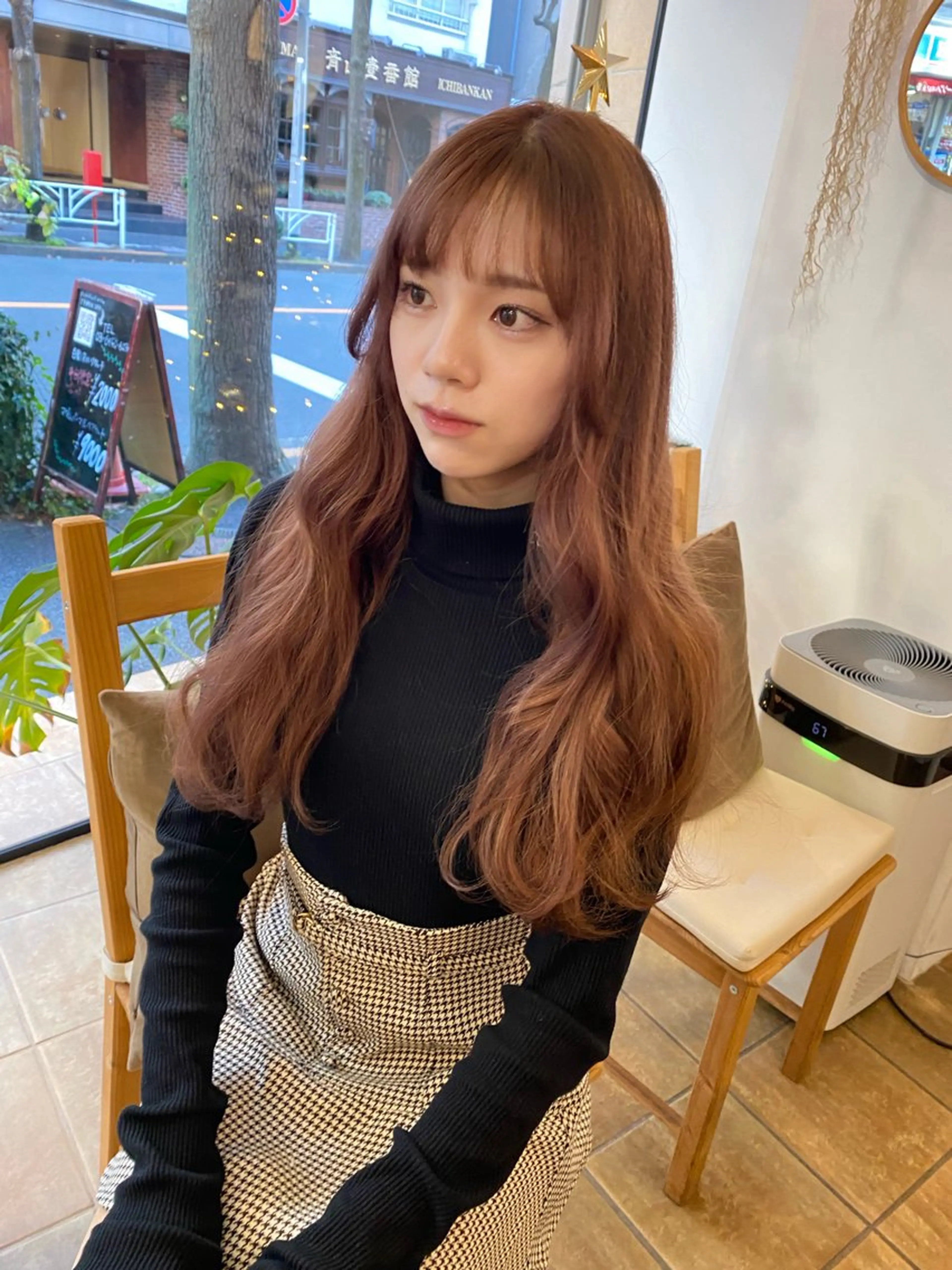 ロング カラー Joule銀座 石山あやのヘアスタイル