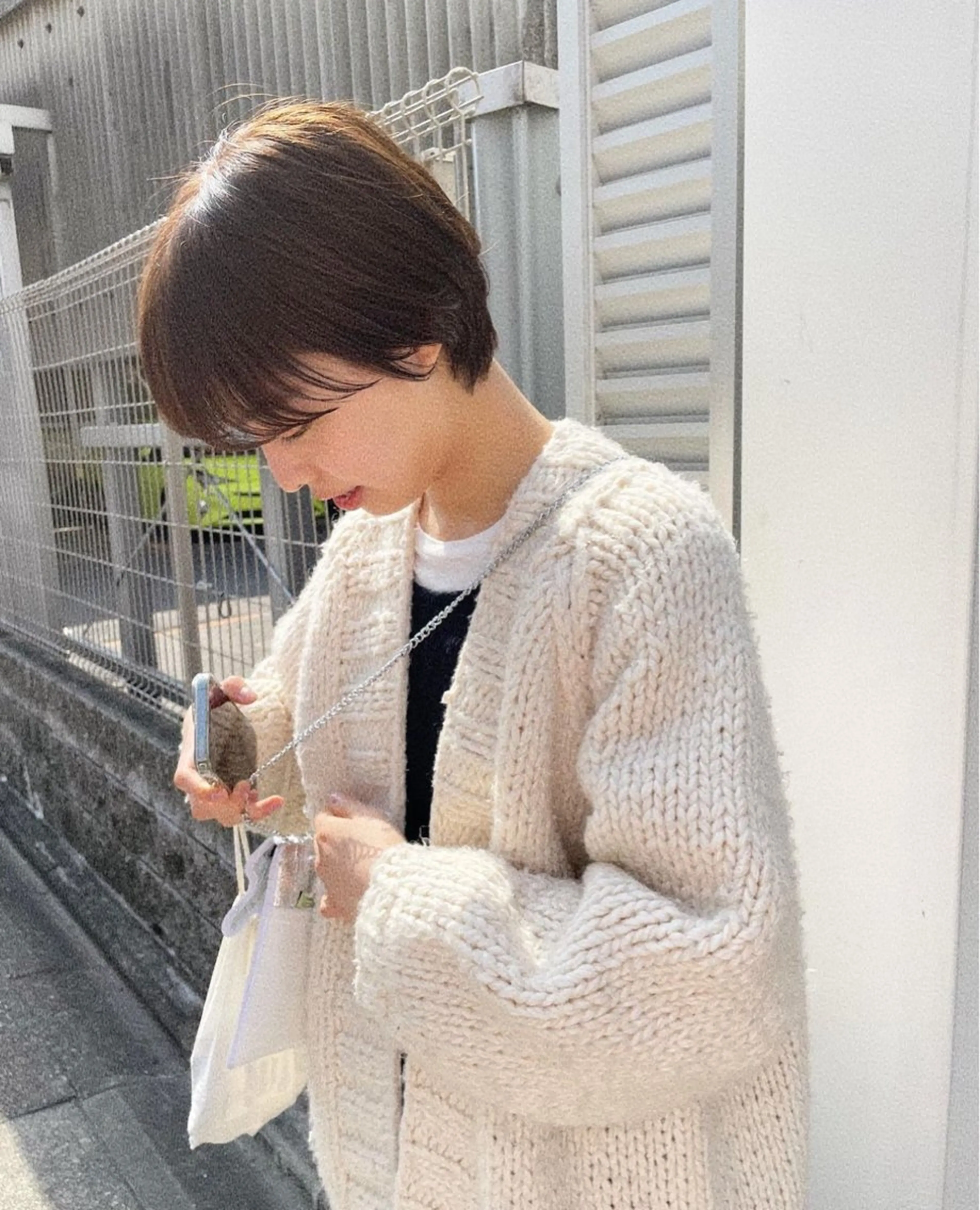 ショート 辻しおり／似合わせ カット/暖色カラー栄のヘアスタイル