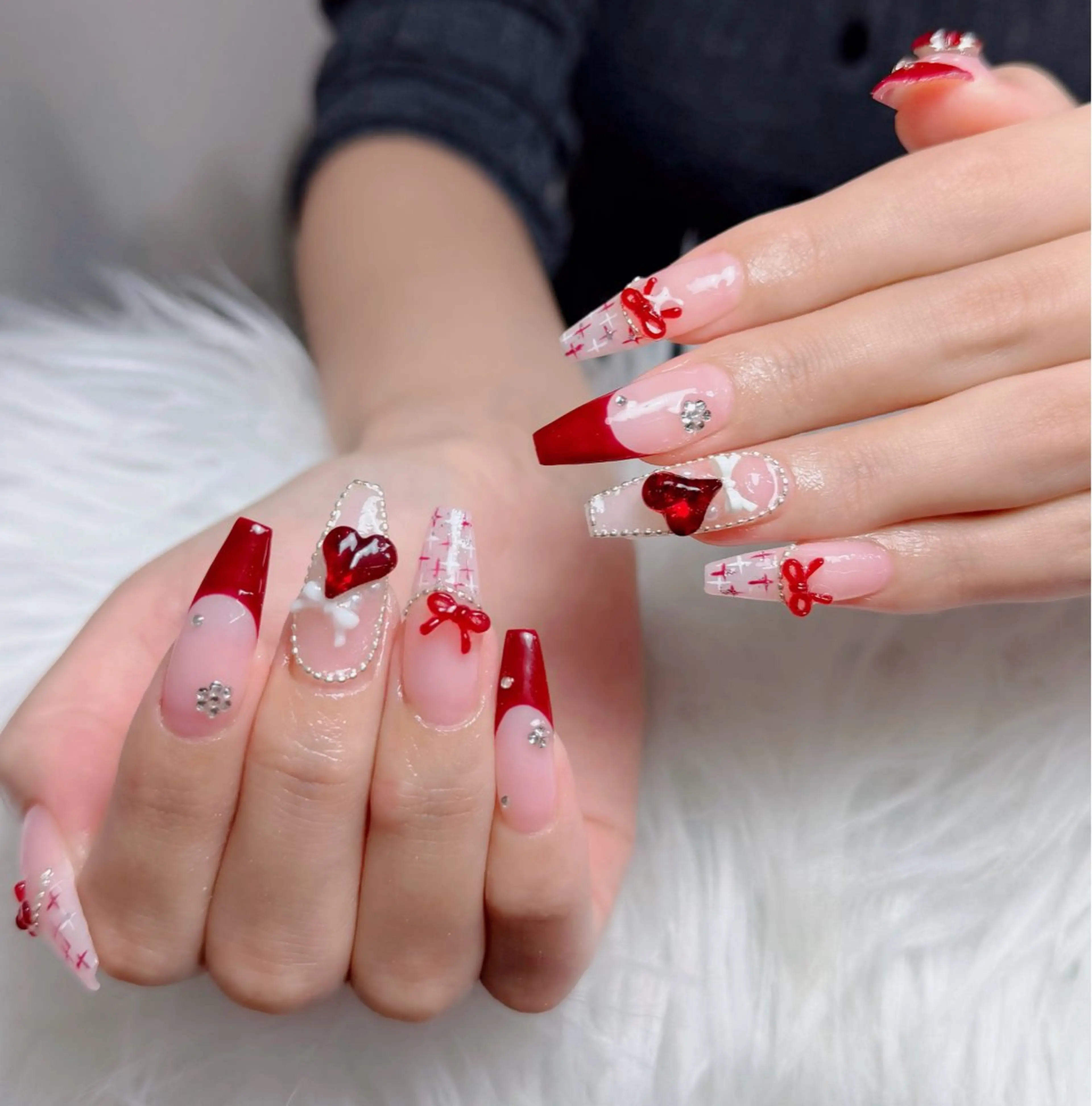 ネイル アートネイル フレンチネイル ジェルネイル 韓国ネイル マグネットネイル ハンドネイル Lenie Nail Okuboのネイルデザイン