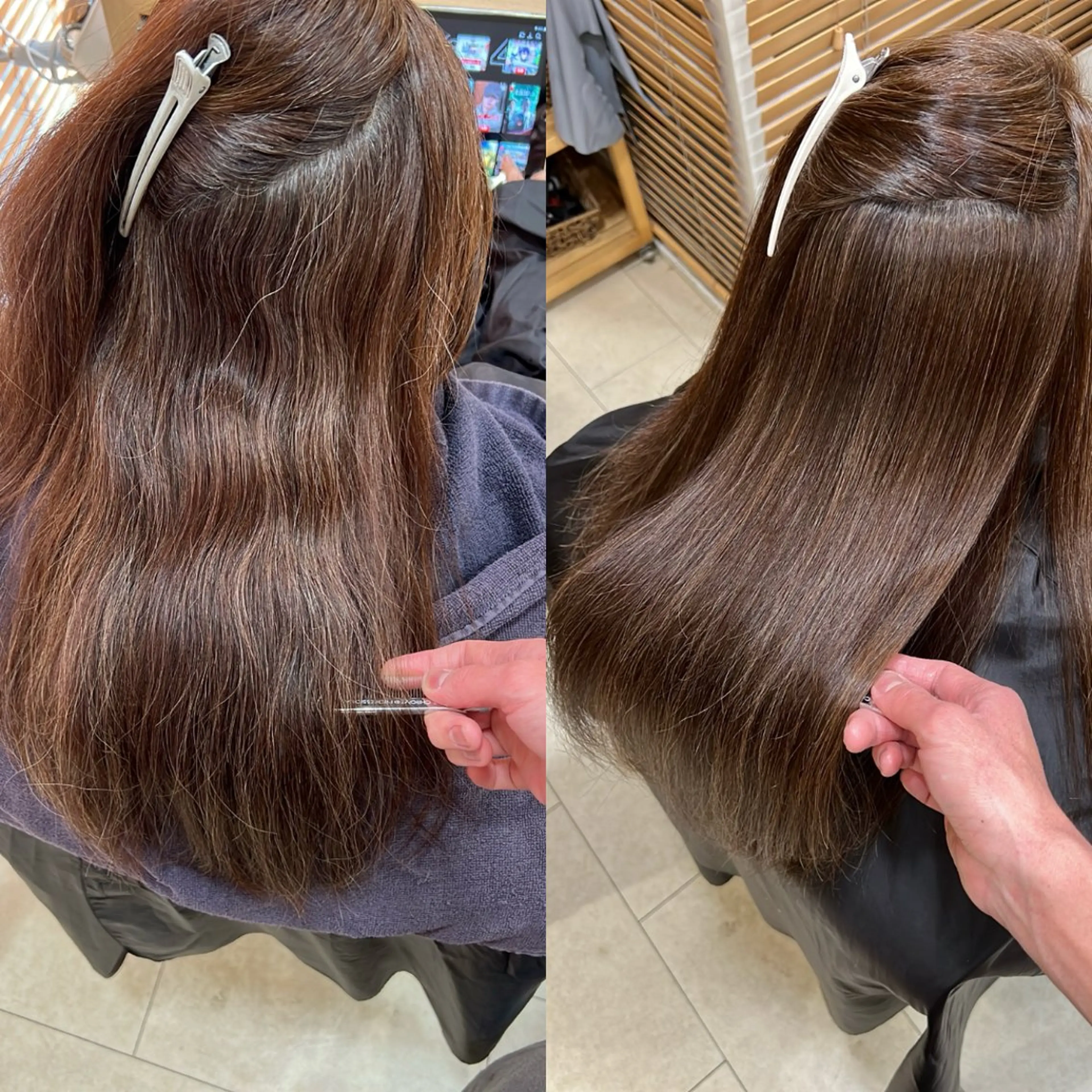 ロング カット 縮毛矯正 トリートメント ZEAL SALON阿見店(ジールサロン)所属・KENTO 【茨城1の縮毛矯正】のヘアスタイル