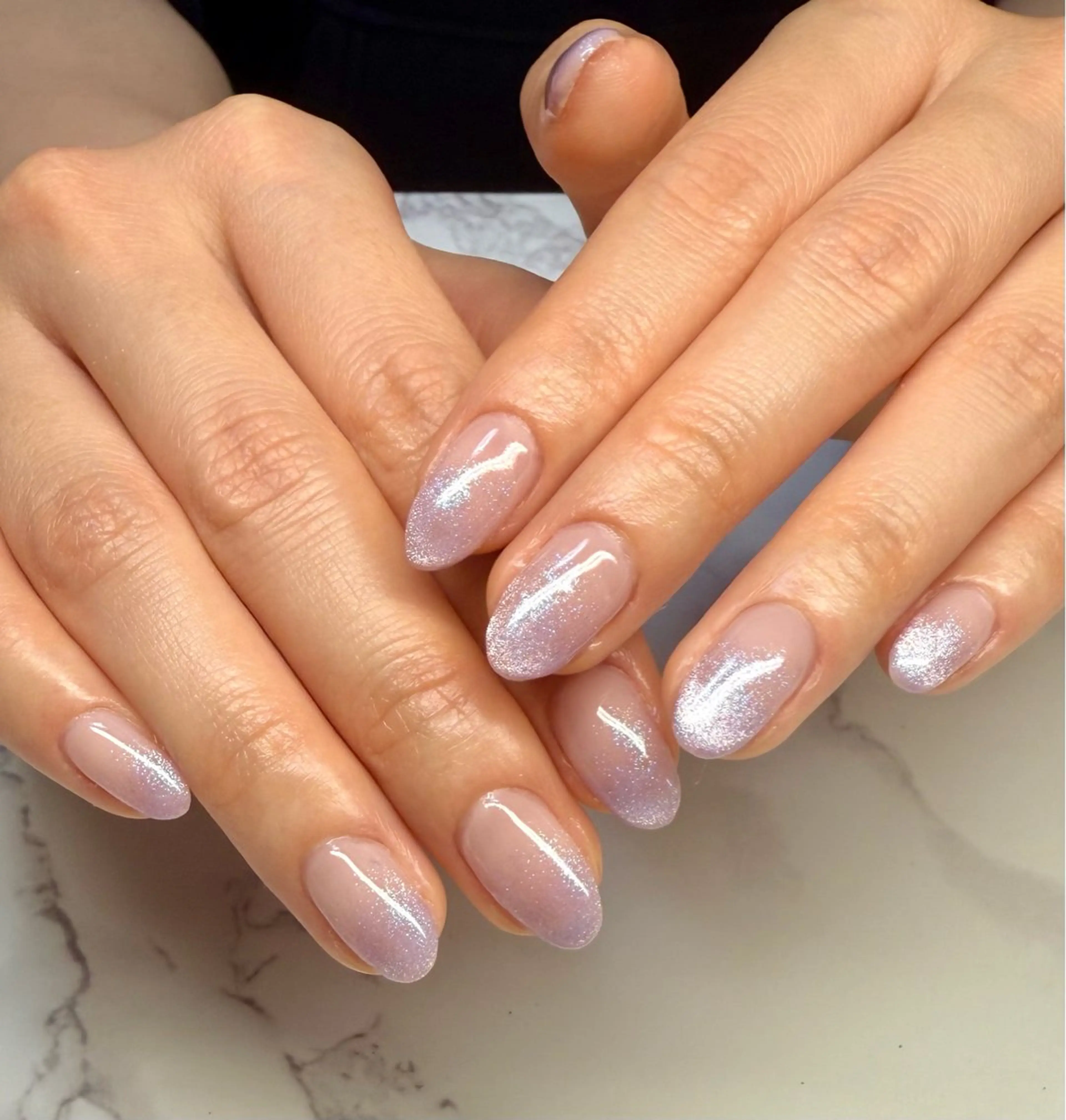 ネイル アートネイル チークネイル フレンチネイル 氷ネイル・うるうるネイル キラキラネイル M.N_ nailのネイルデザイン