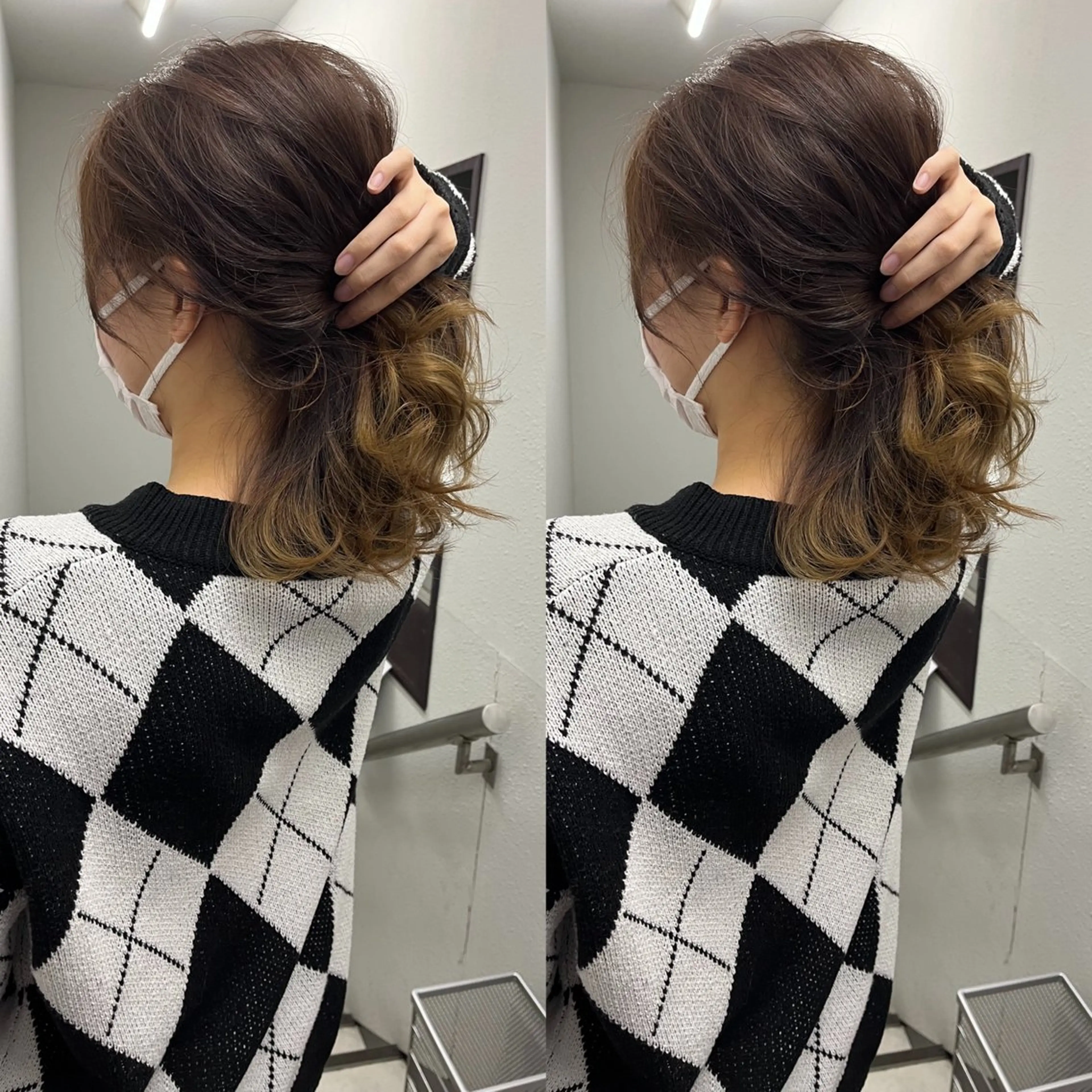 ミディアム カット ヘアカラー トリートメント 💗レイヤーショート ボブ艶髪/竜也💗のヘアスタイル