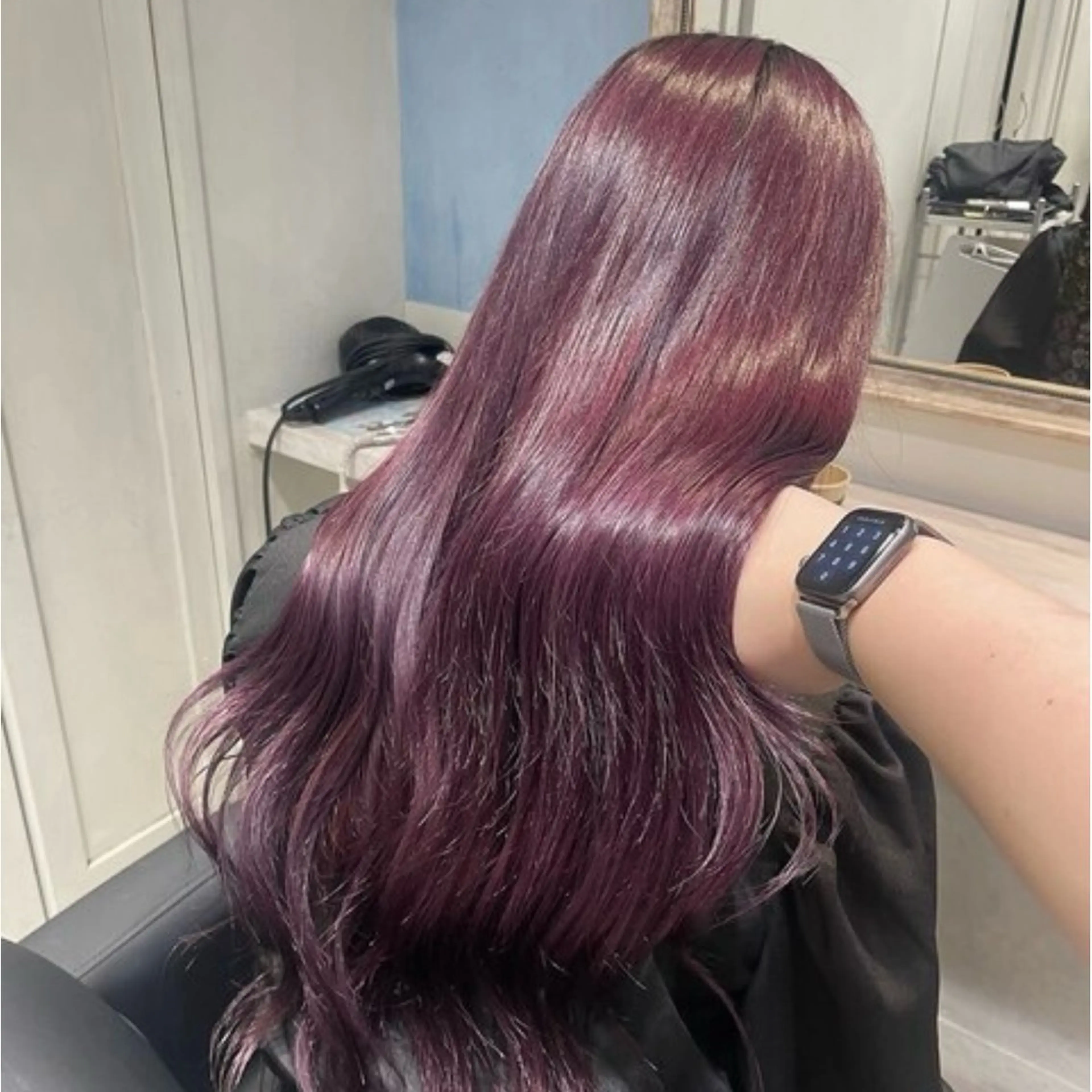 ロング カラー ブリーチ ラベンダーカラー ラベンダーピンク ピンクカラー ヨシンモリ 🦋ブリーチカラー/ 専門Aya💖のヘアスタイル