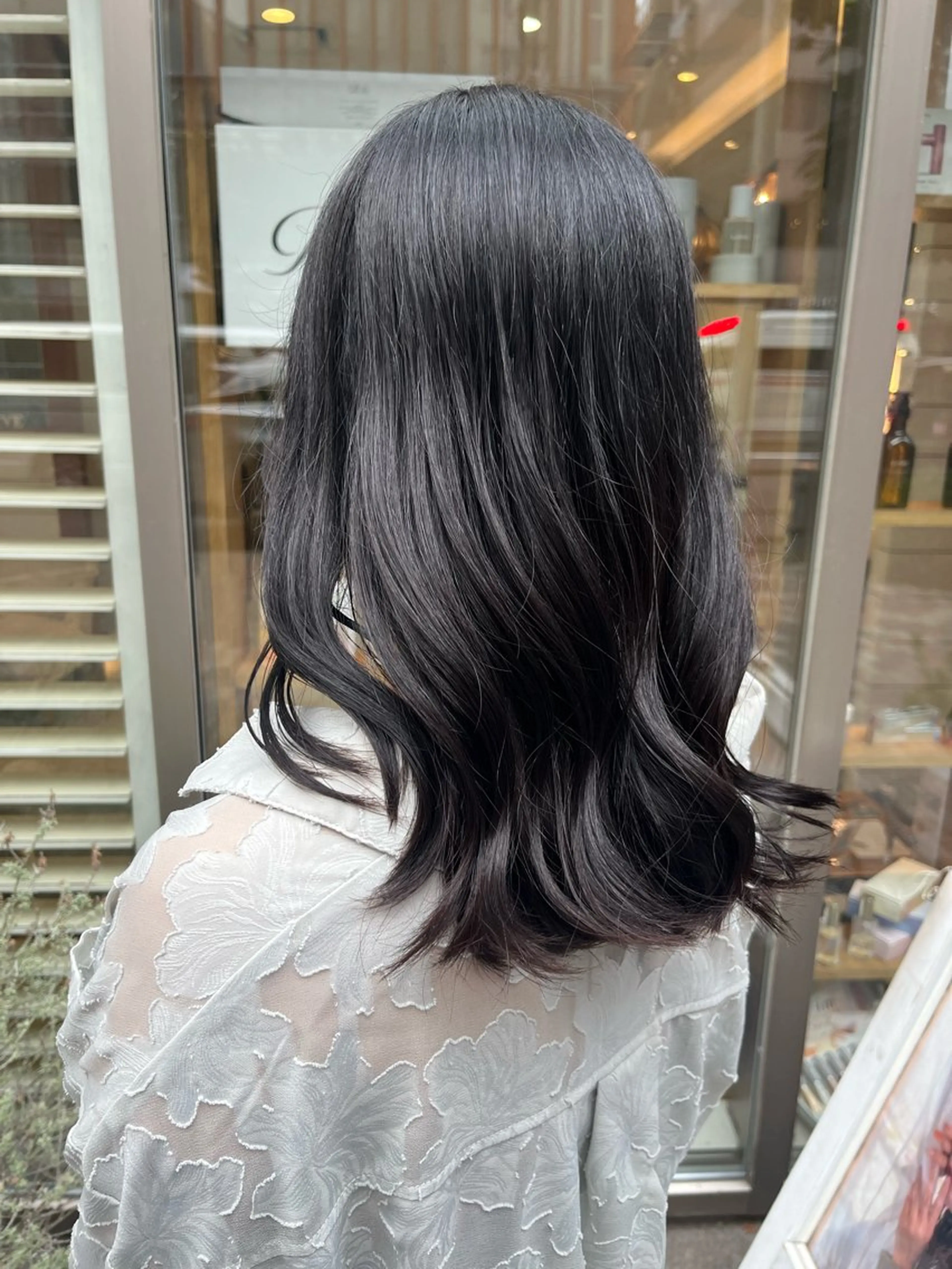 セミロング ヘアカラー ゆもとまひろ🫧 渋谷/メンズパーマのヘアスタイル