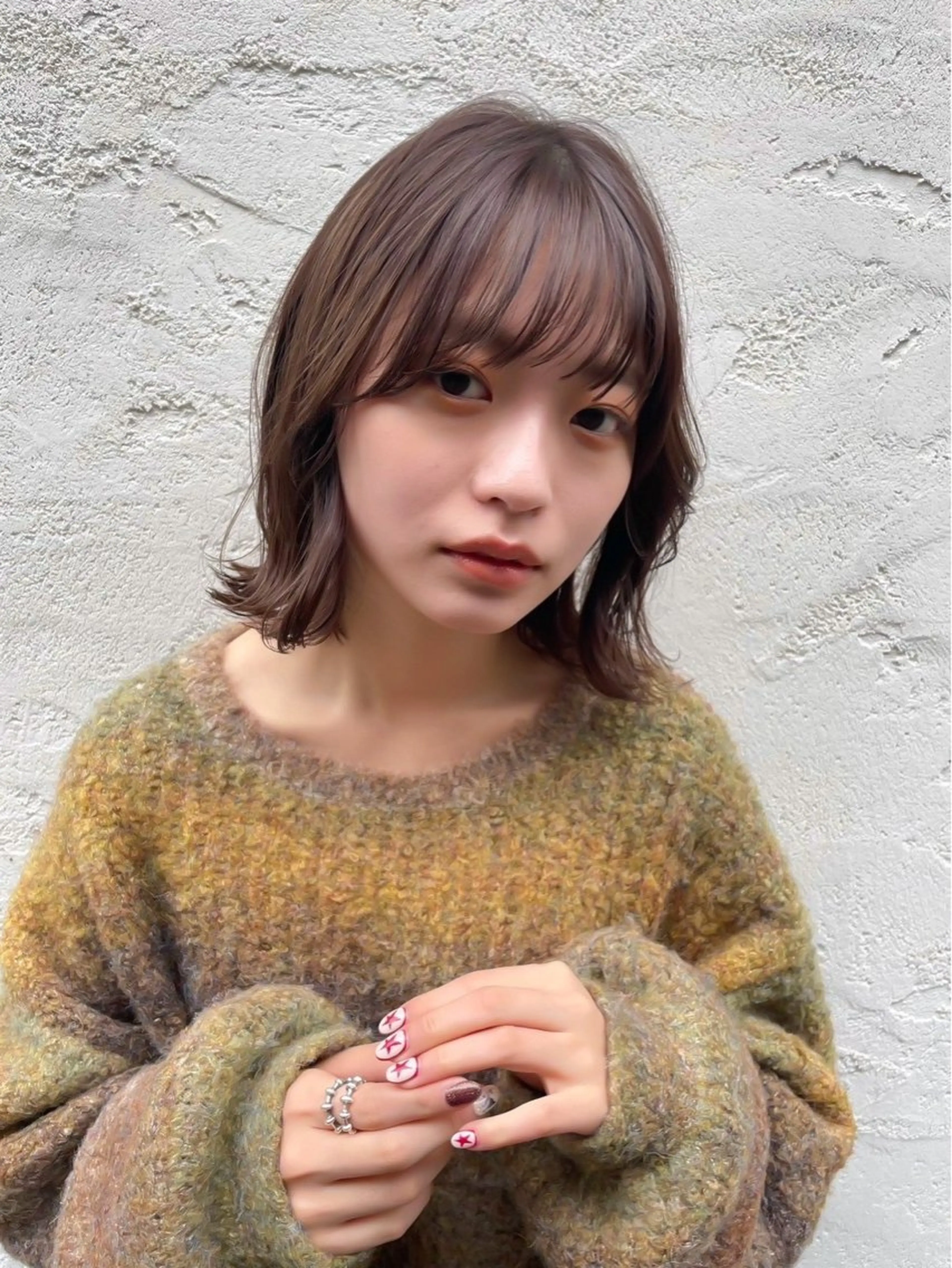 ミディアム カラー ボブ くびれヘア 似合わせモテヘア Akari🦢🖤のヘアスタイル