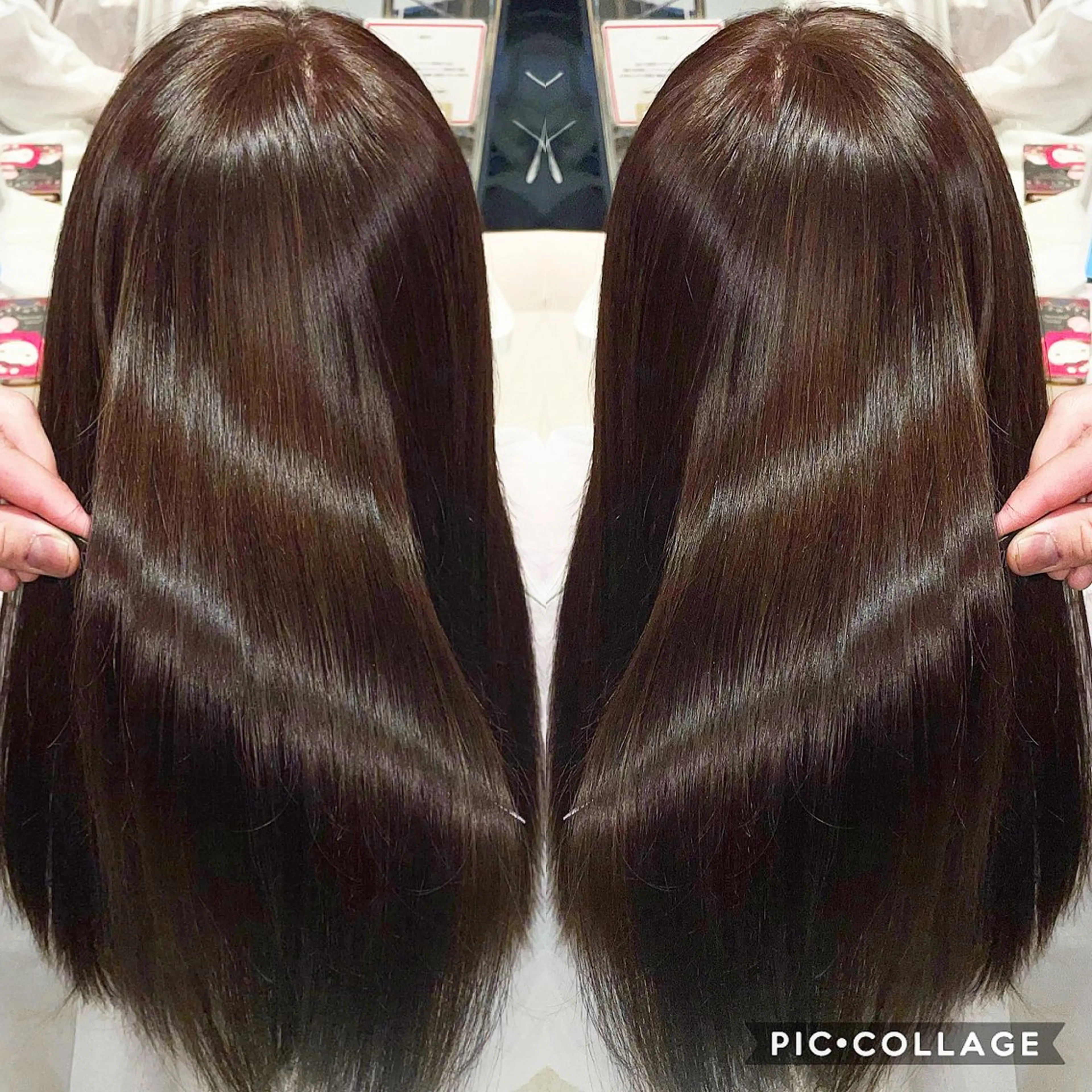 ロング トリートメント 朝尾 愛花のヘアスタイル