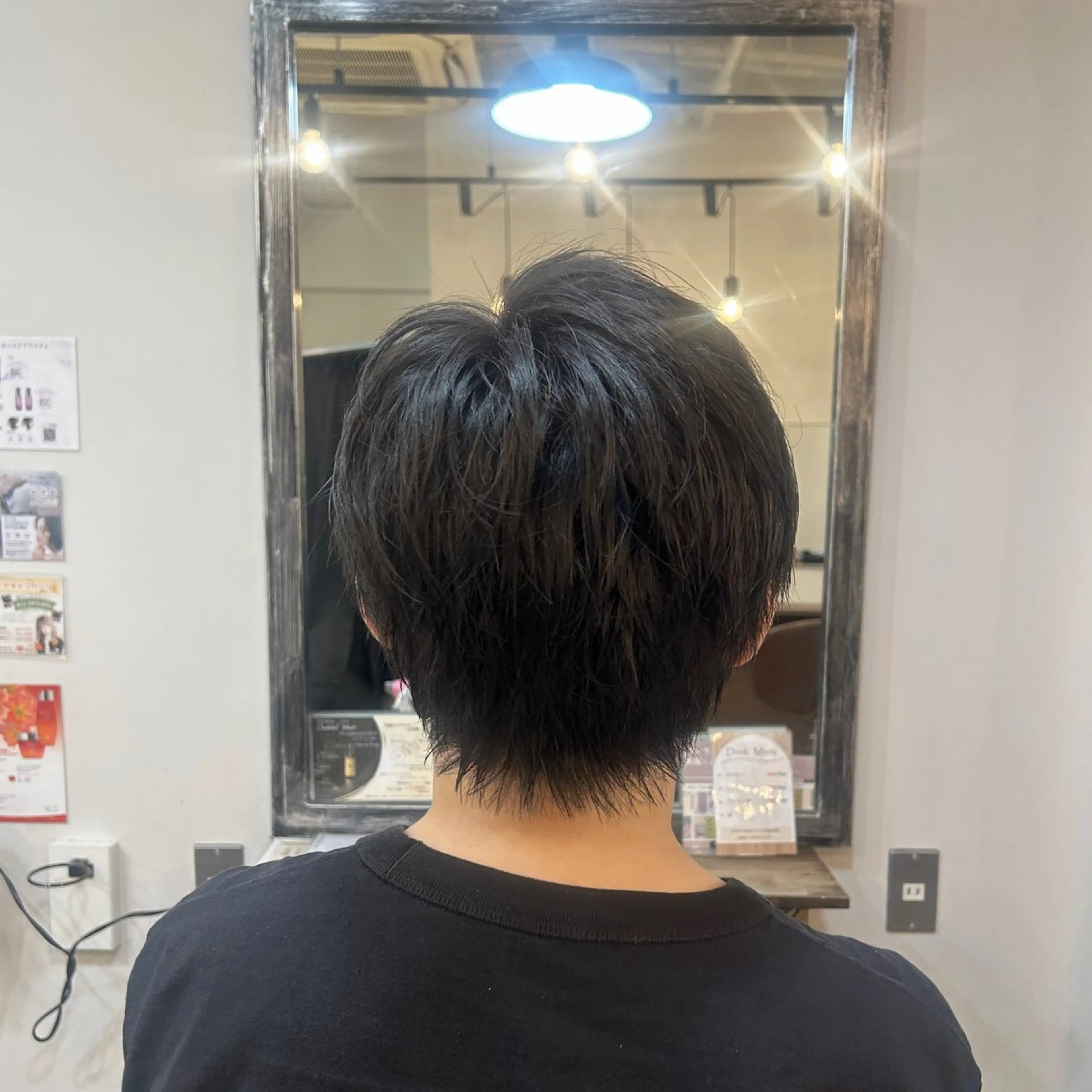 ミディアム メンズ メンズウルフカット ウルフカット メンズカット無料 🫧ｍｉｙｕ️🫧のヘアスタイル