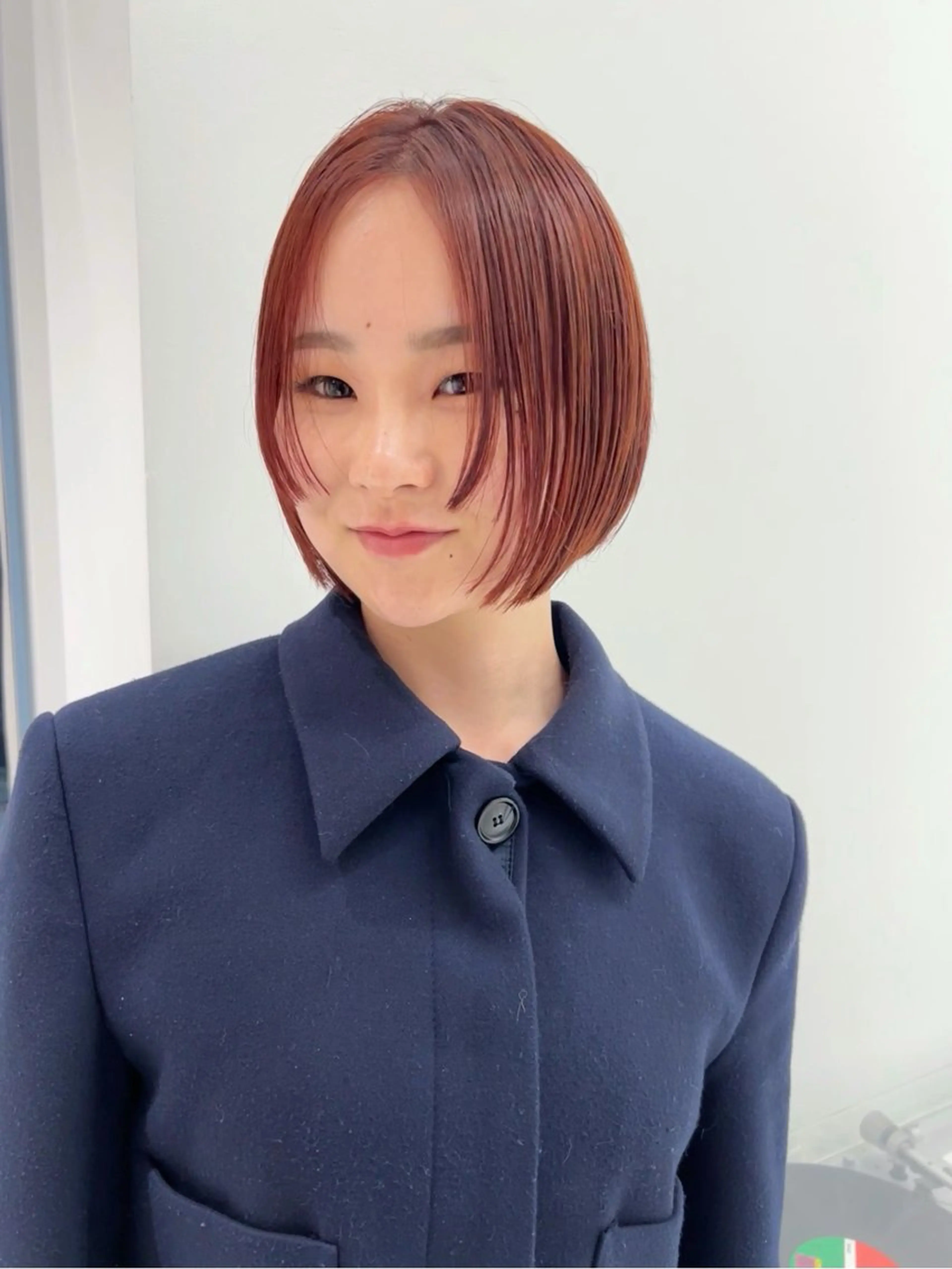 ショート カラー ボブ カット ヘアカラー 🌱ぱつっと/ボブ 🌱のヘアスタイル