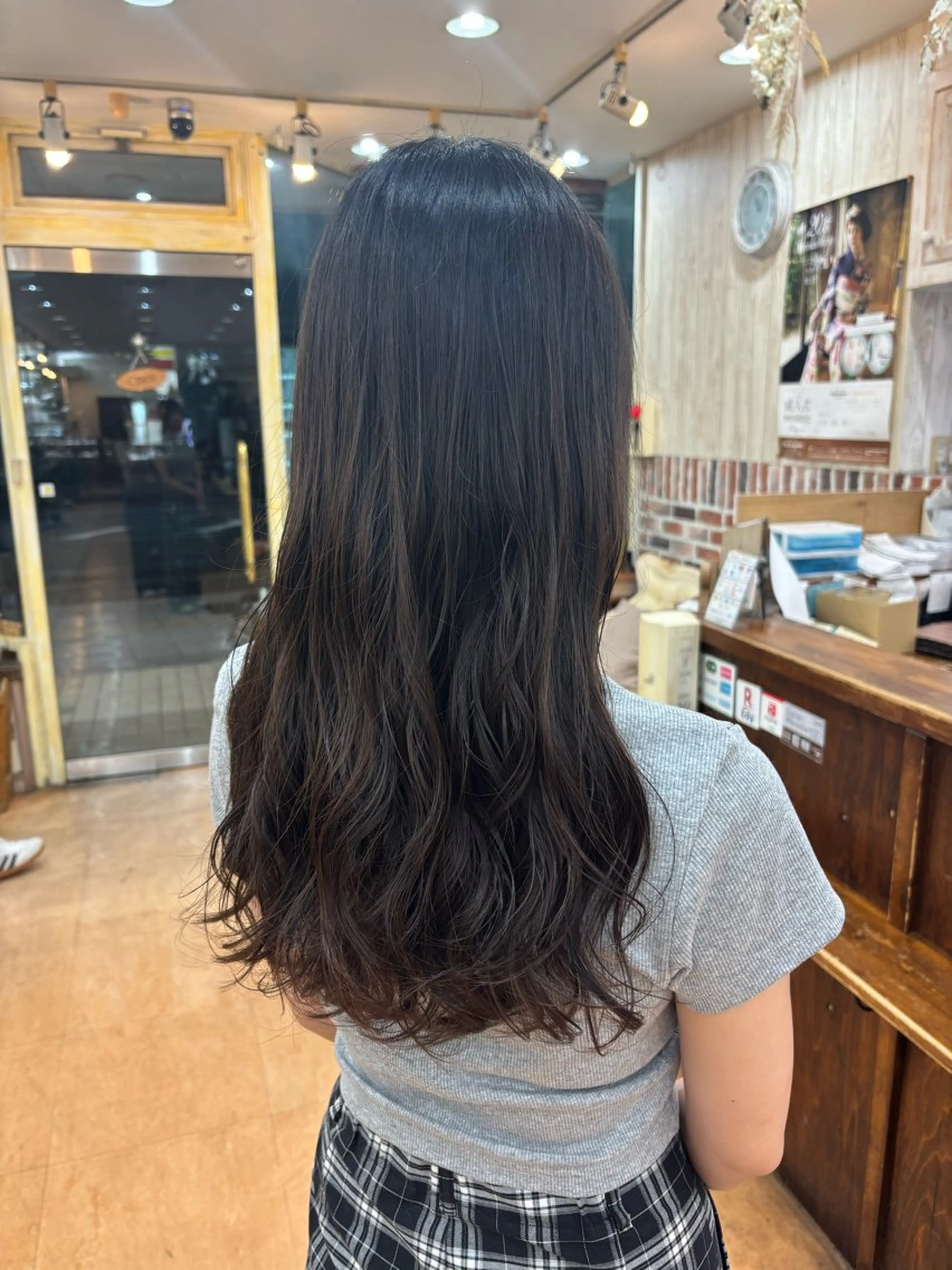 ロング パーマ デジタルパーマ カット パーマ ar西新井所属・欠畑 瑠奈のヘアスタイル
