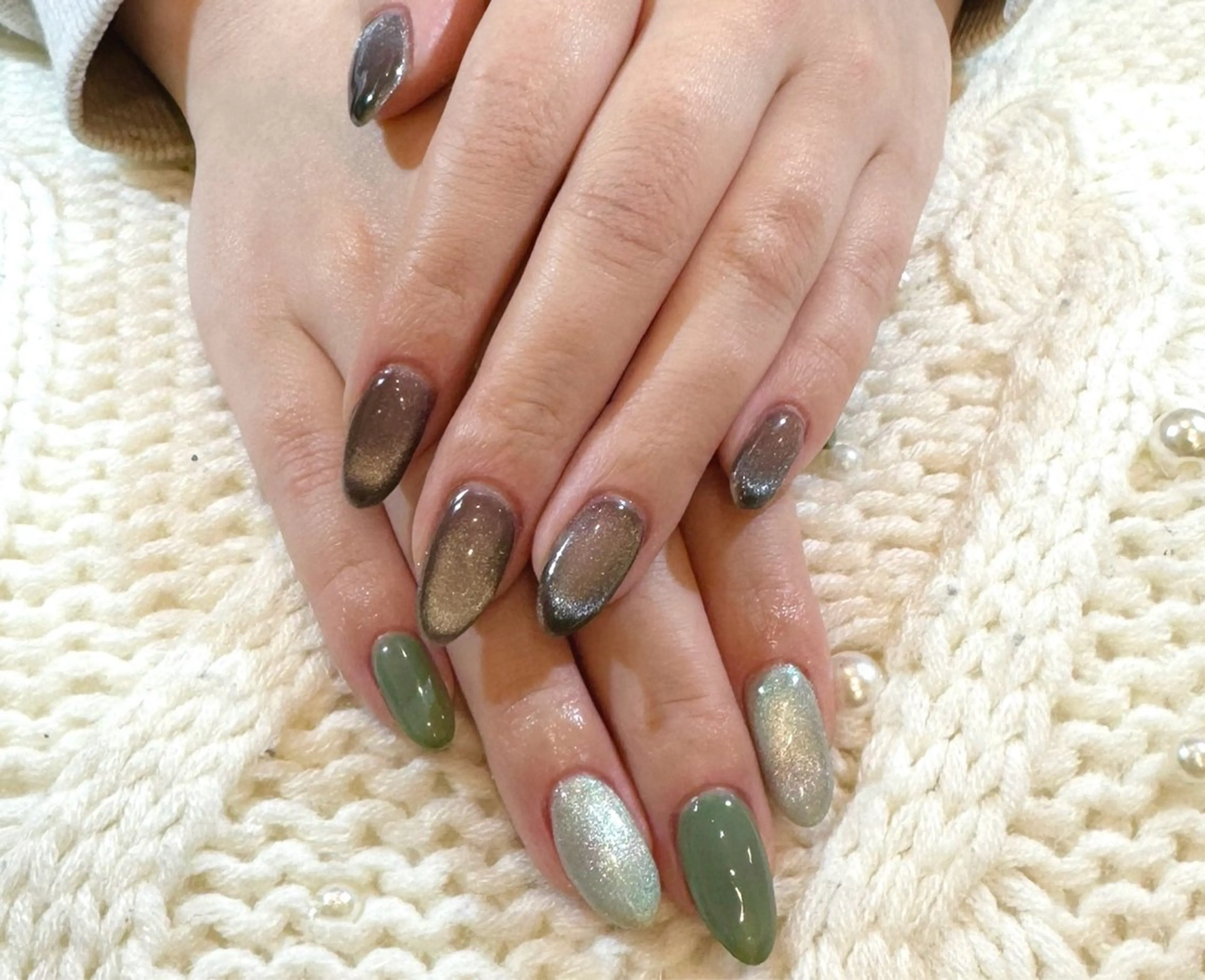 メンズ ネイル ジェルネイル マグネットネイル メンズネイル ワンカラーネイル マイムネイル所属・MIMnail Jr ネイリストのネイルデザイン