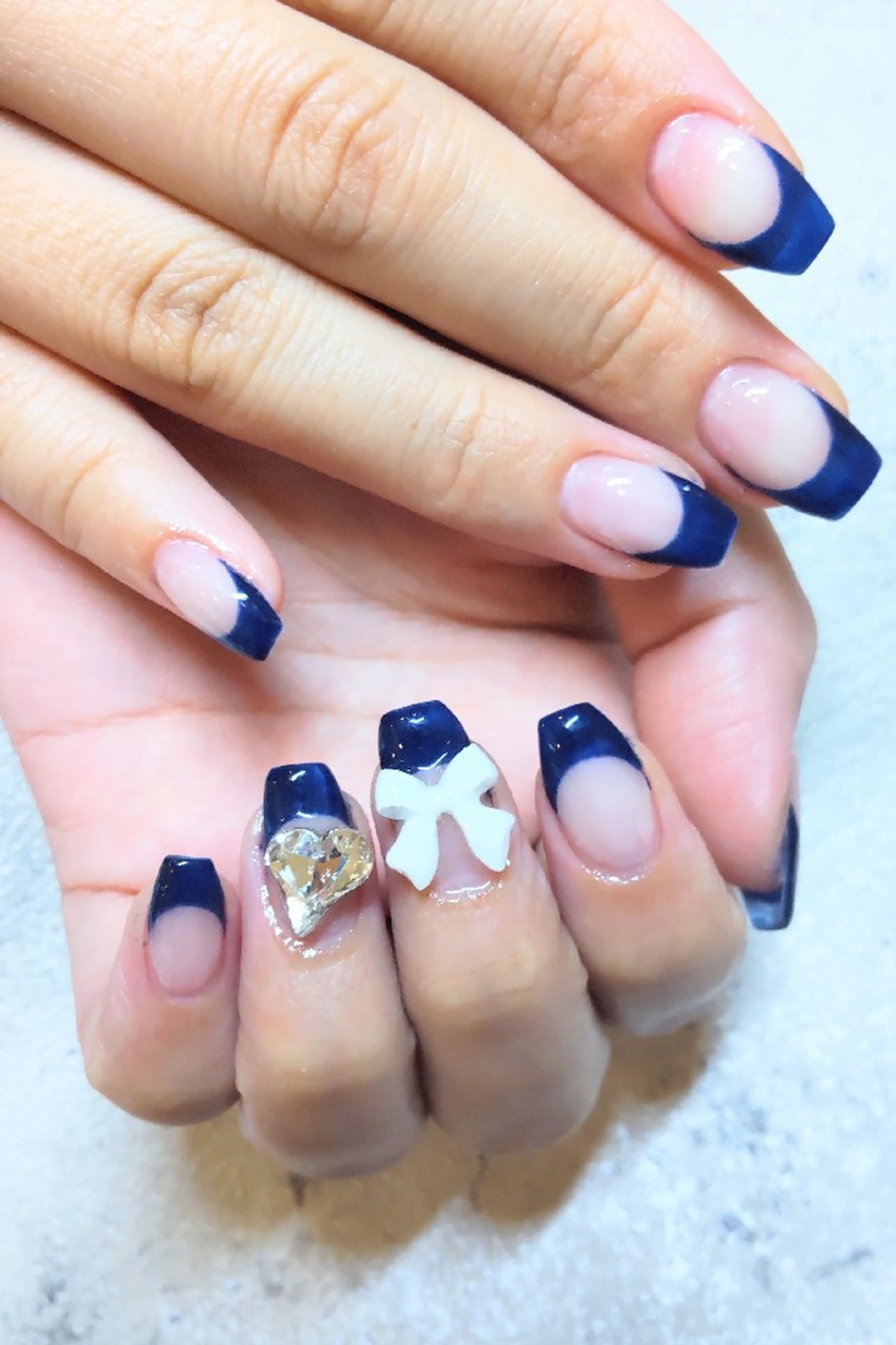 ネイル クリアネイル フレンチネイル CHOUETTE MIOのネイルデザイン