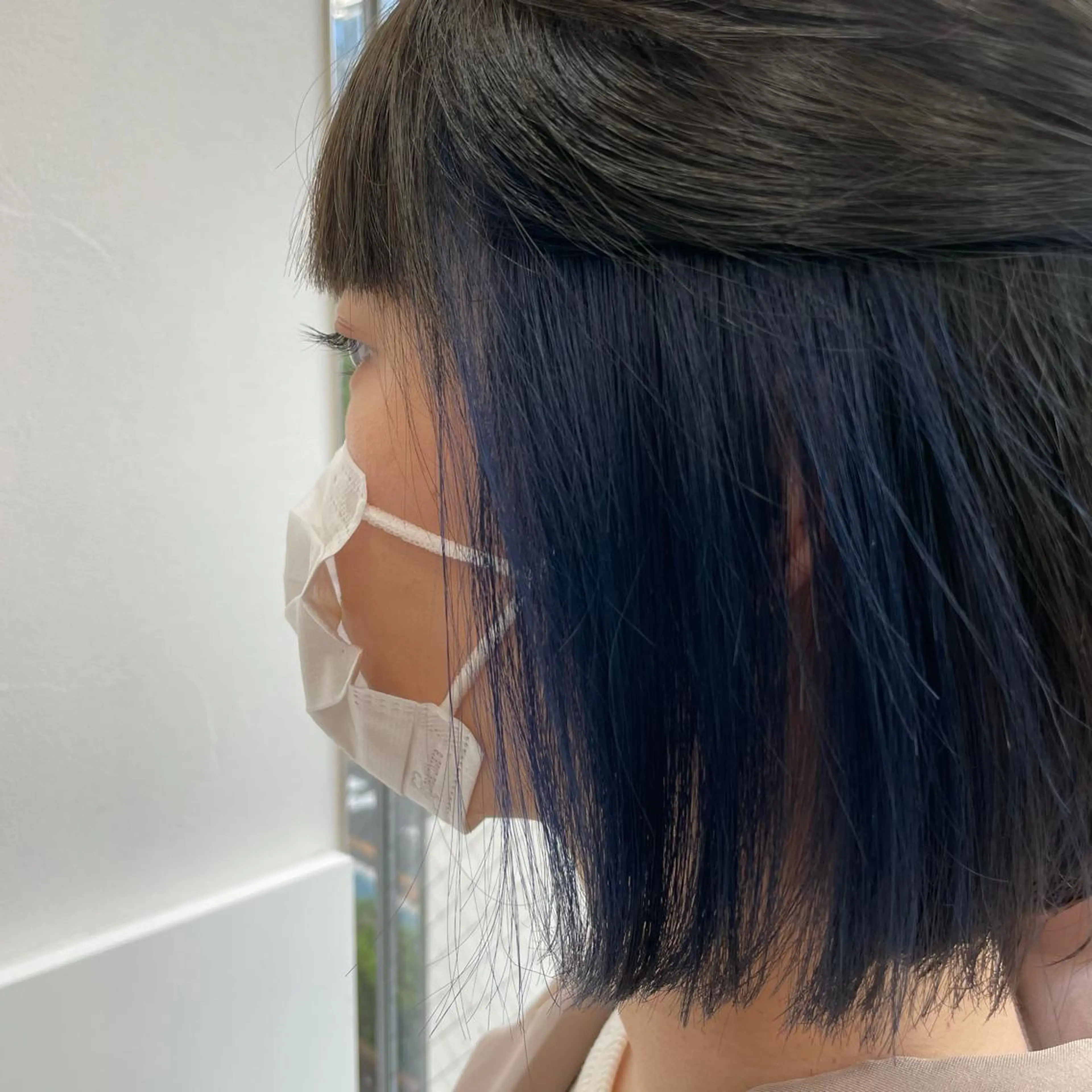 ショート カラー ブルーカラー ネイビーカラー カット ヘアカラー ヘアセット 🌼杉田 胡桃🌼のヘアスタイル