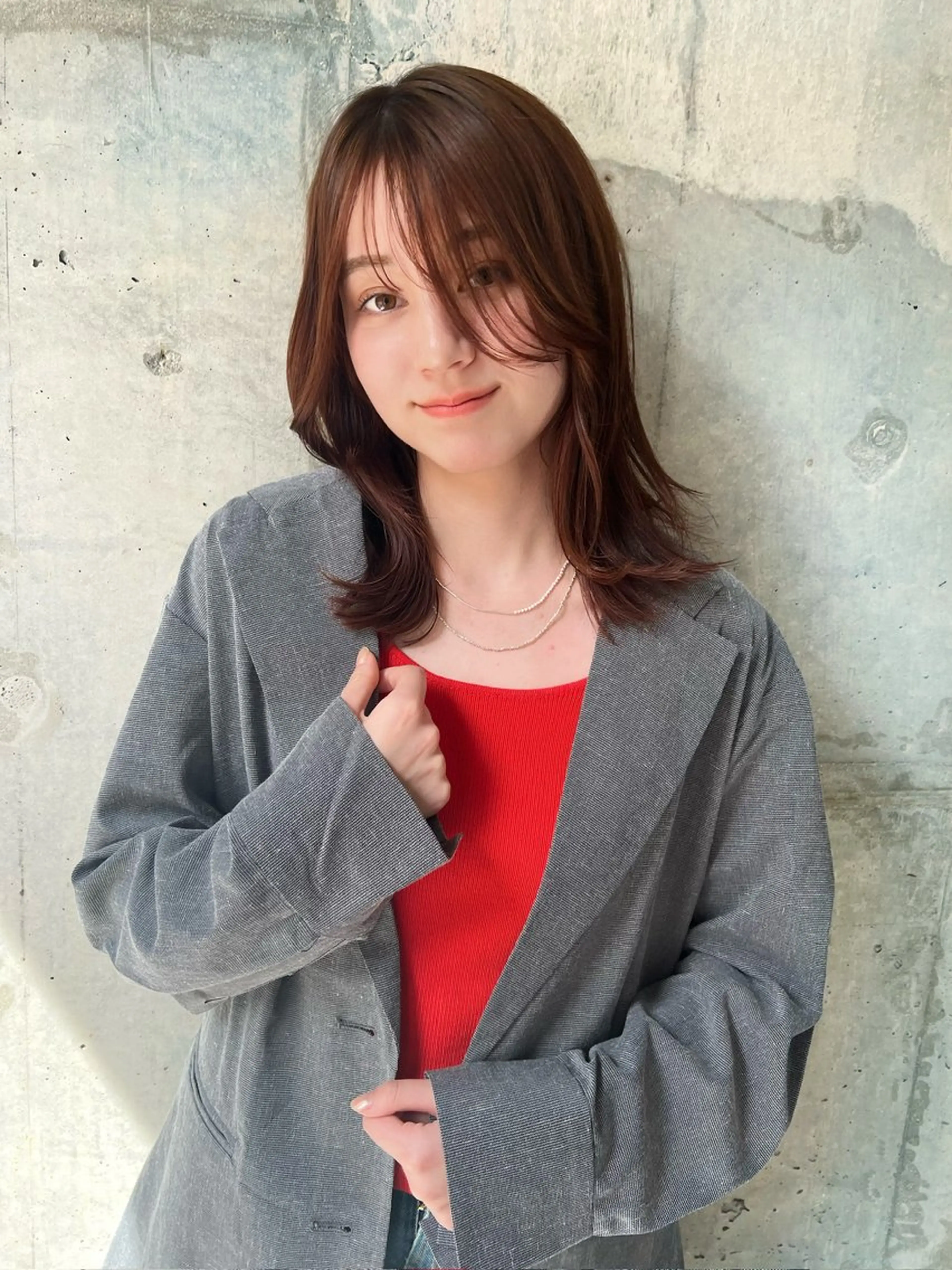 ミディアム 🫧ふじたまゆ🫧 レイヤーカット✂︎のヘアスタイル