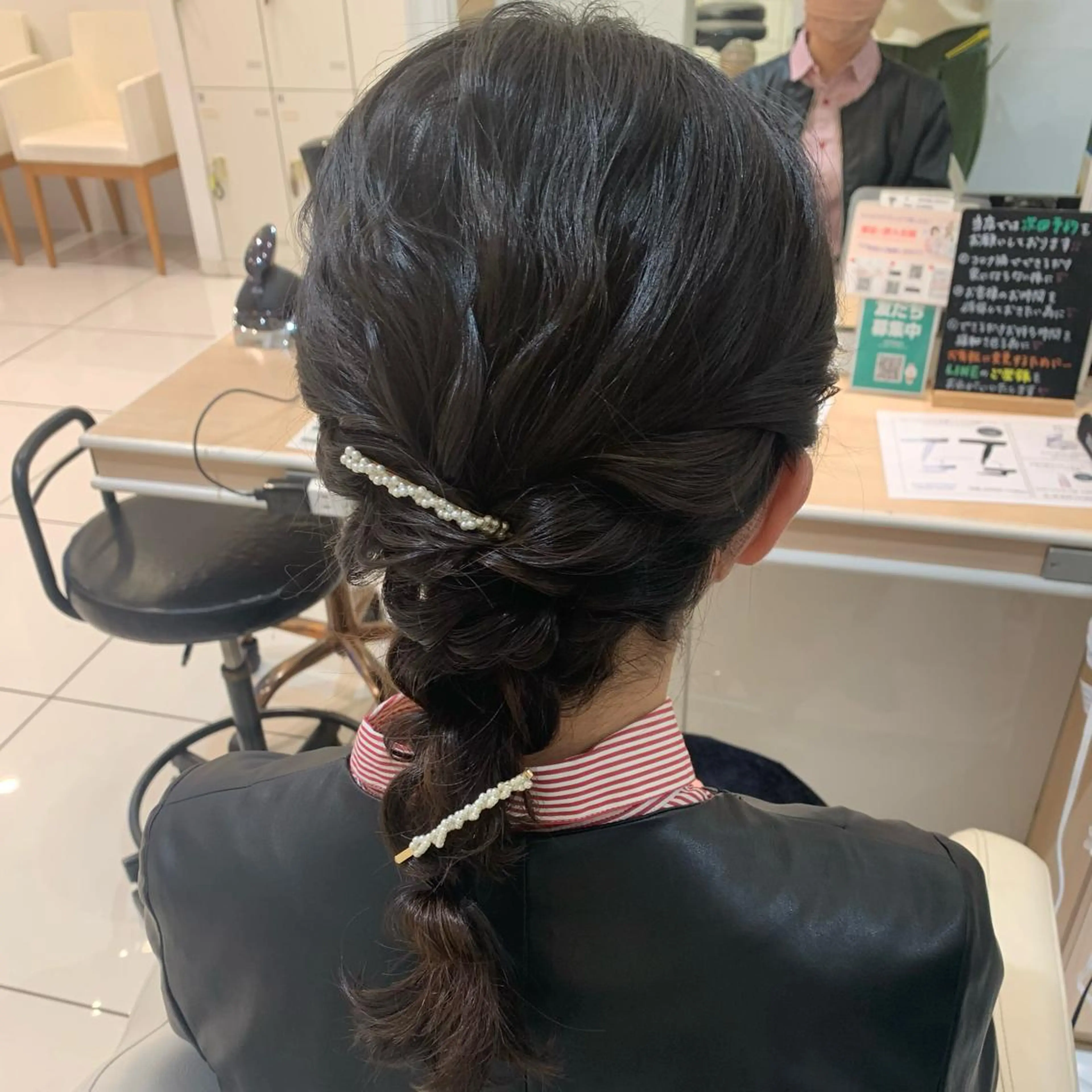 ロング ヘアアレンジ ハーフアップ 結婚式・ブライダル 宮永 璃沙のヘアスタイル