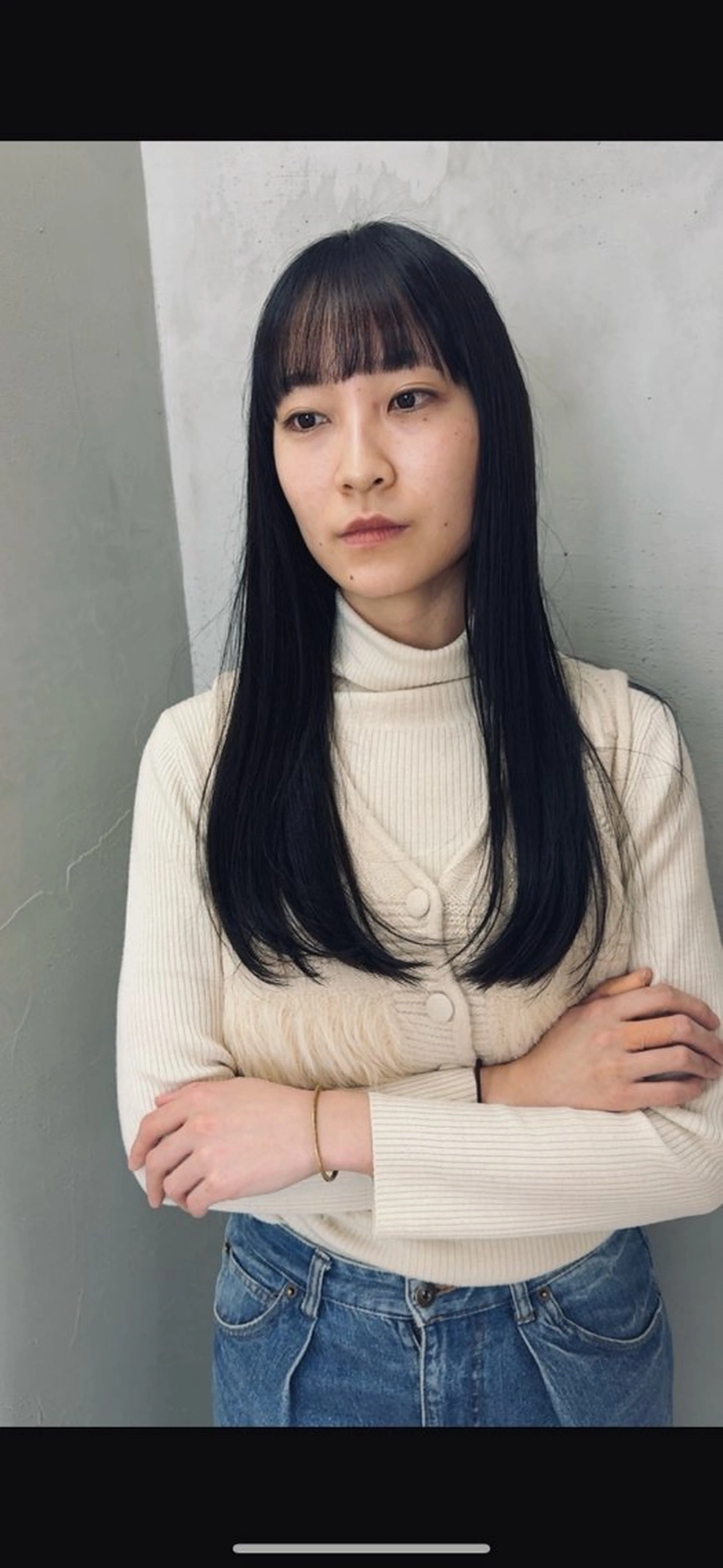 ロング 似合わせパーマ 癖毛カットのヘアスタイル
