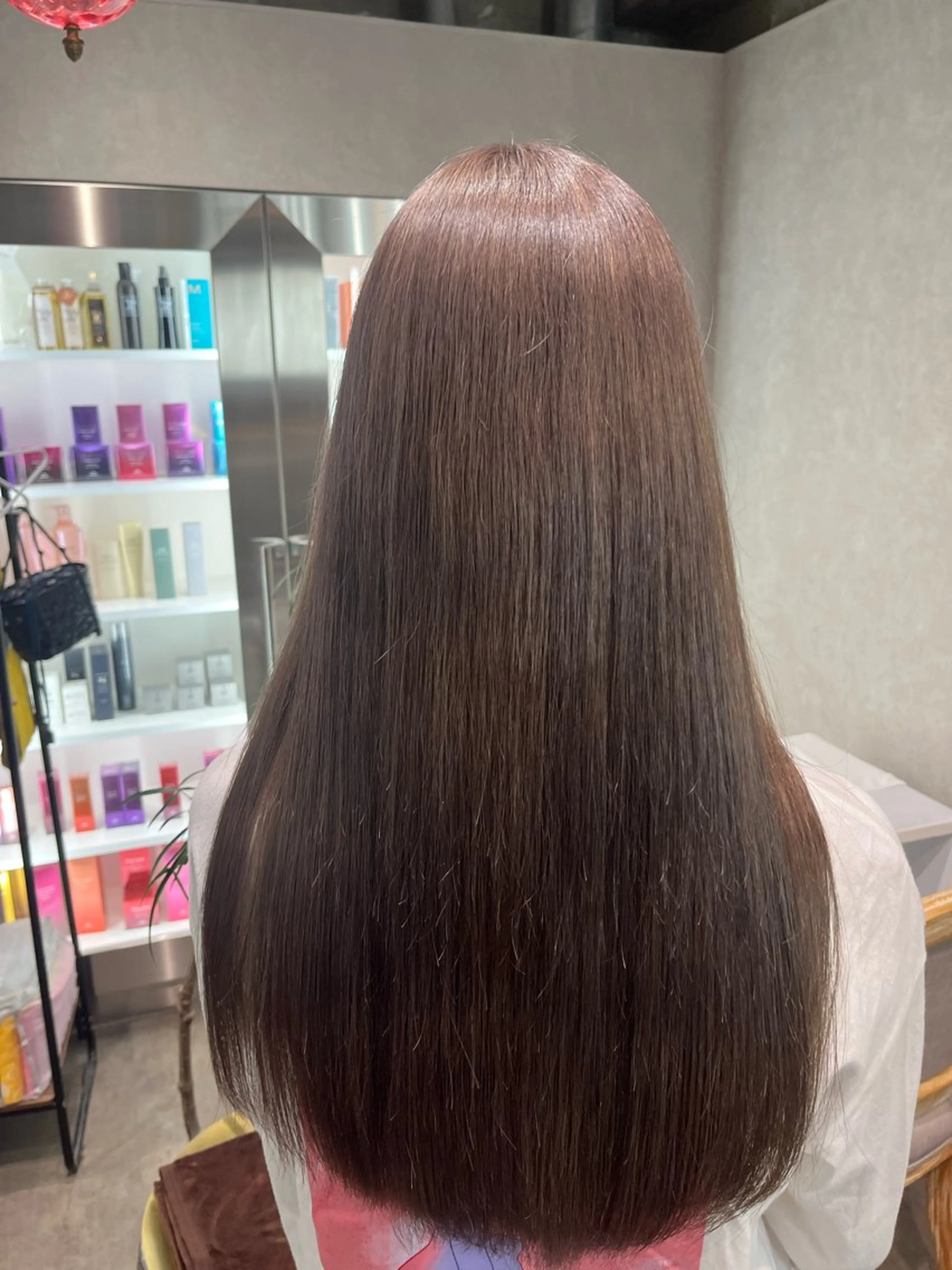 ロング カラー ダブルカラー イヤリングカラー ハイトーンカラー インナーカラー エクステ 髪質改善&艶カラー/ ほんだあみ (♡)のヘアスタイル