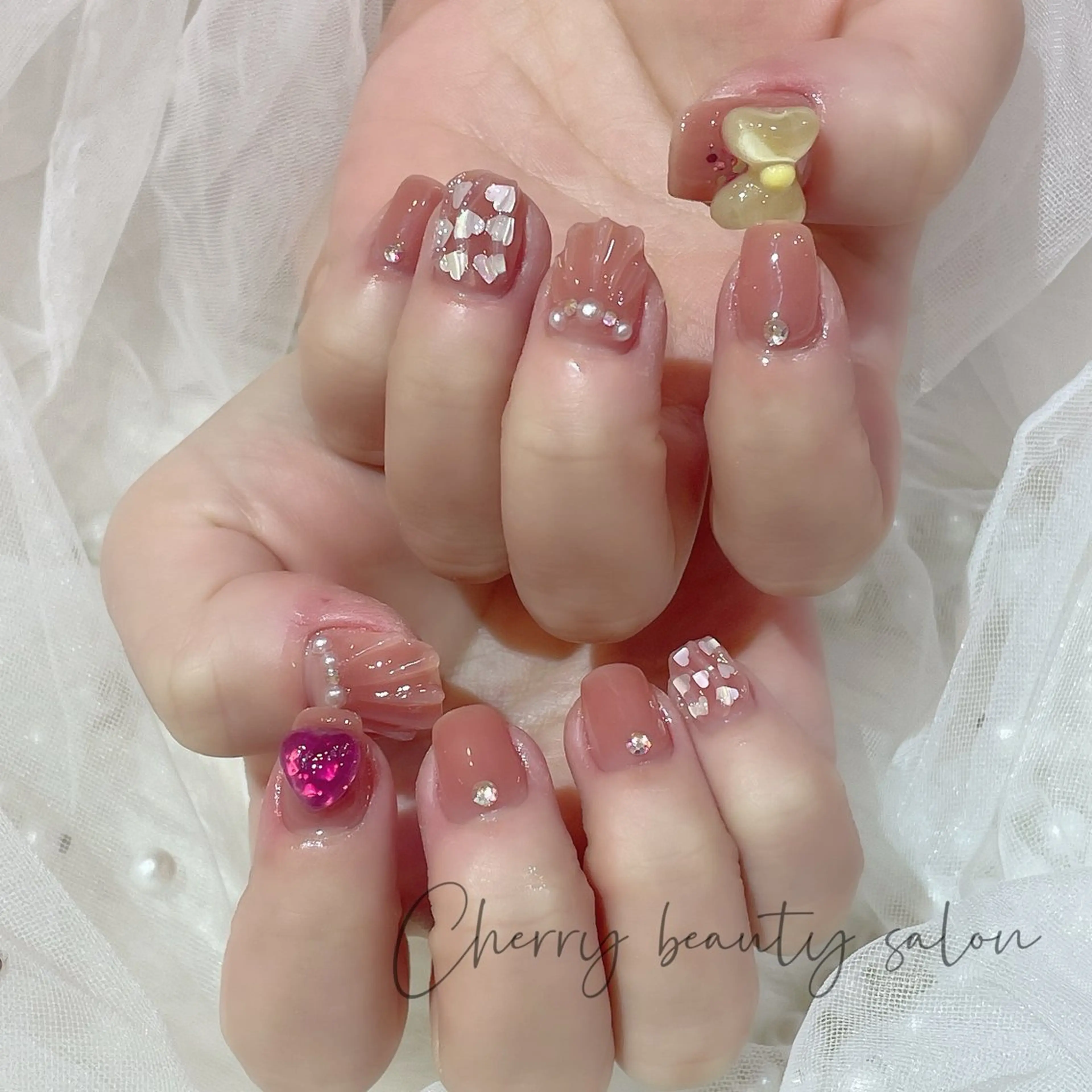 ネイル ハンドネイル ハンドケア SAKURA 🍒のネイルデザイン