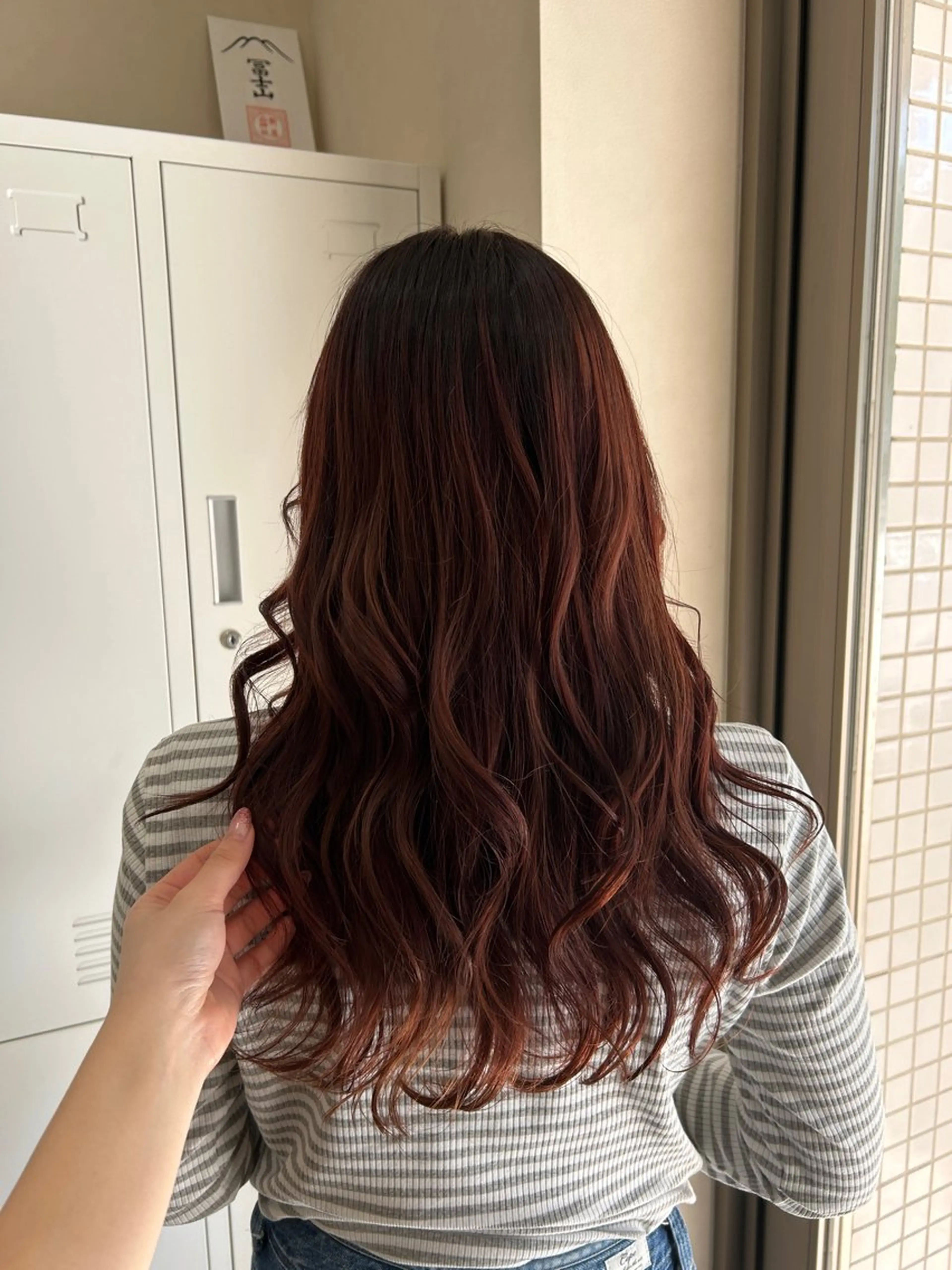 ロング カット ヘアカラー トリートメント MIDORI🌙 透明感/ベージュのヘアスタイル