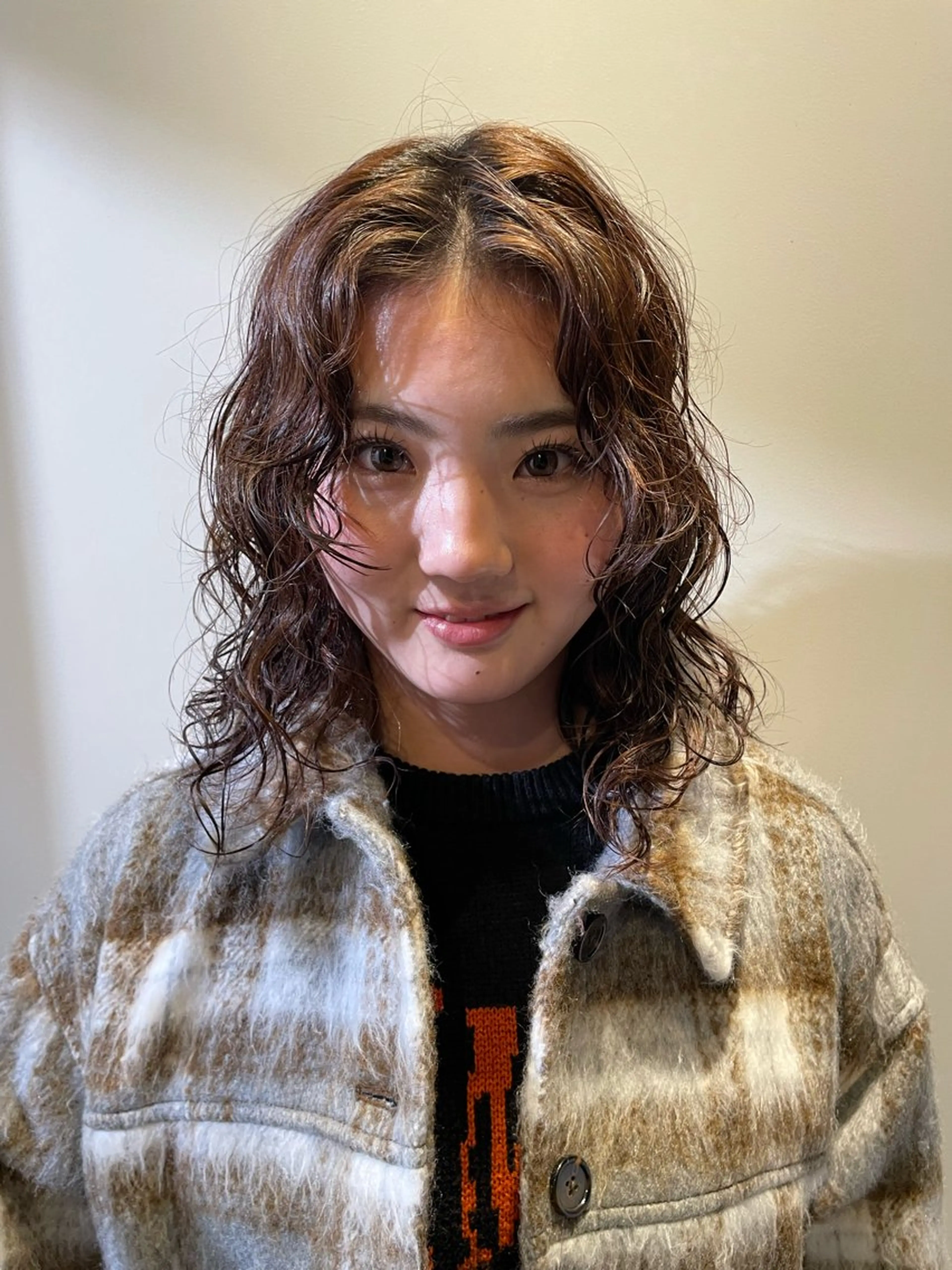 ミディアム パーマ カット パーマ トリートメント Toiro 横浜所属・🎀レイヤー/パーマ カラー/ai🎀のヘアスタイル