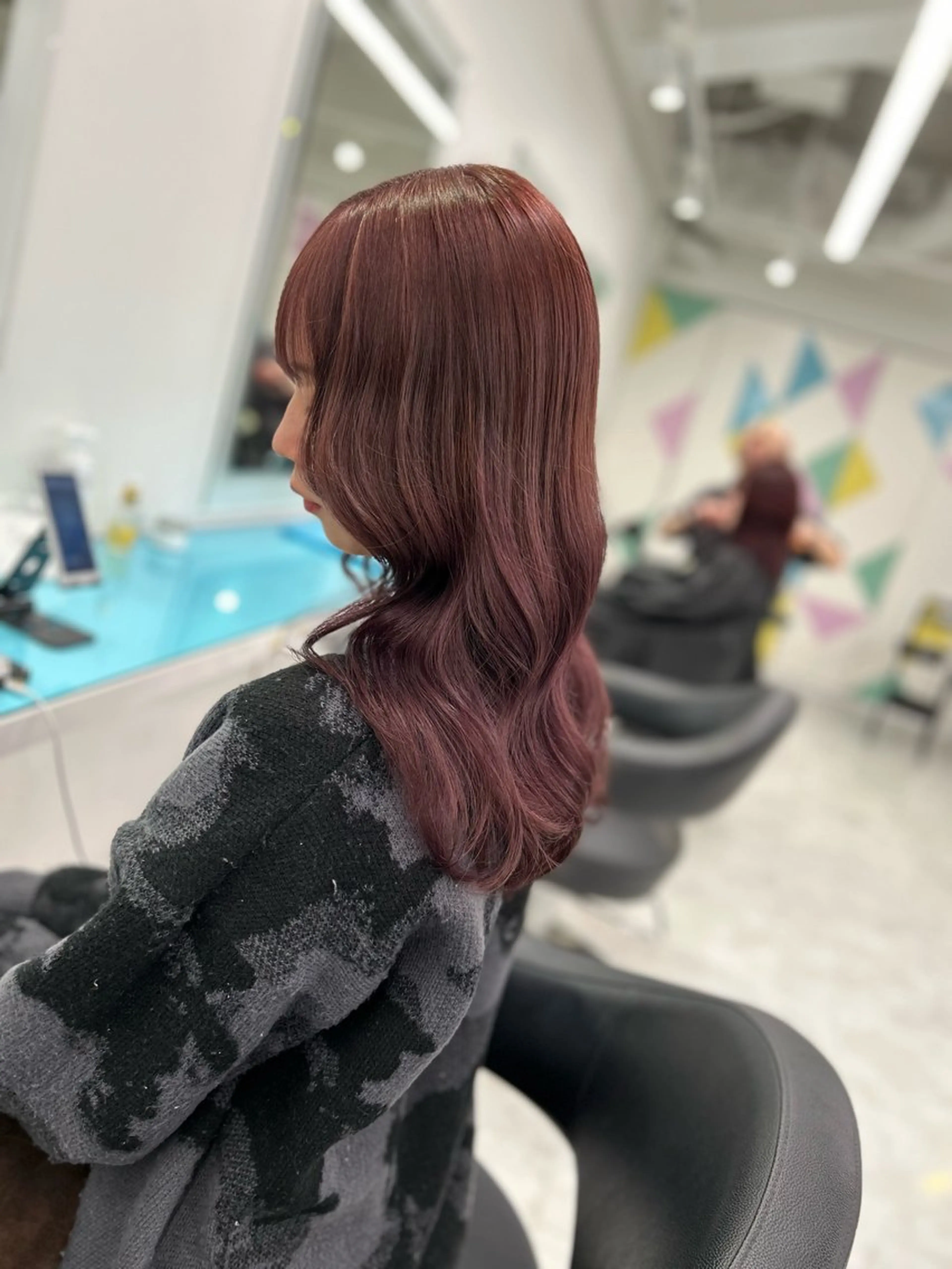 カラー トレンドモテカラー 🩷色落ちまで可愛くのヘアスタイル