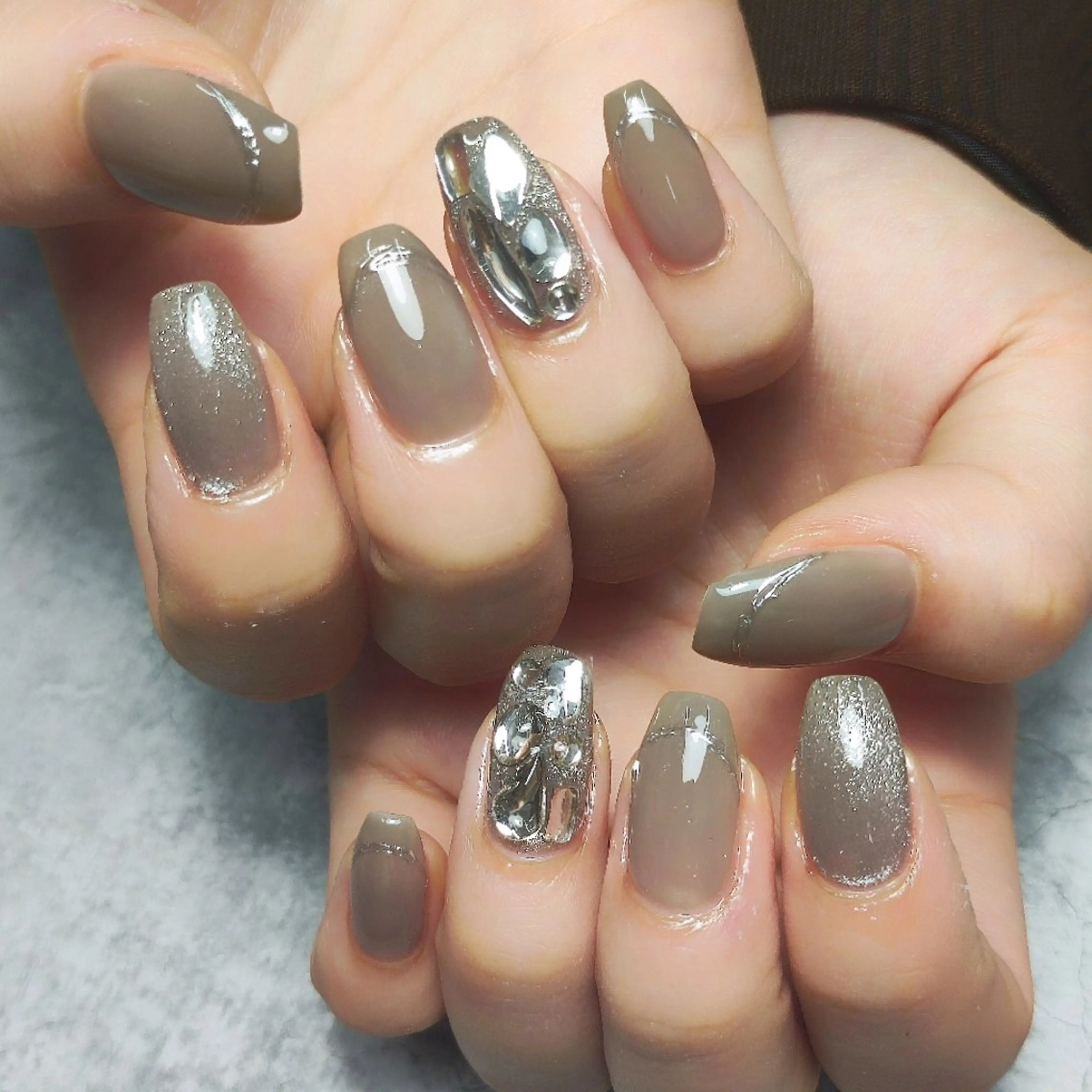 ネイル シンプルネイル ハンドネイル 個人サロン saltnailのネイルデザイン