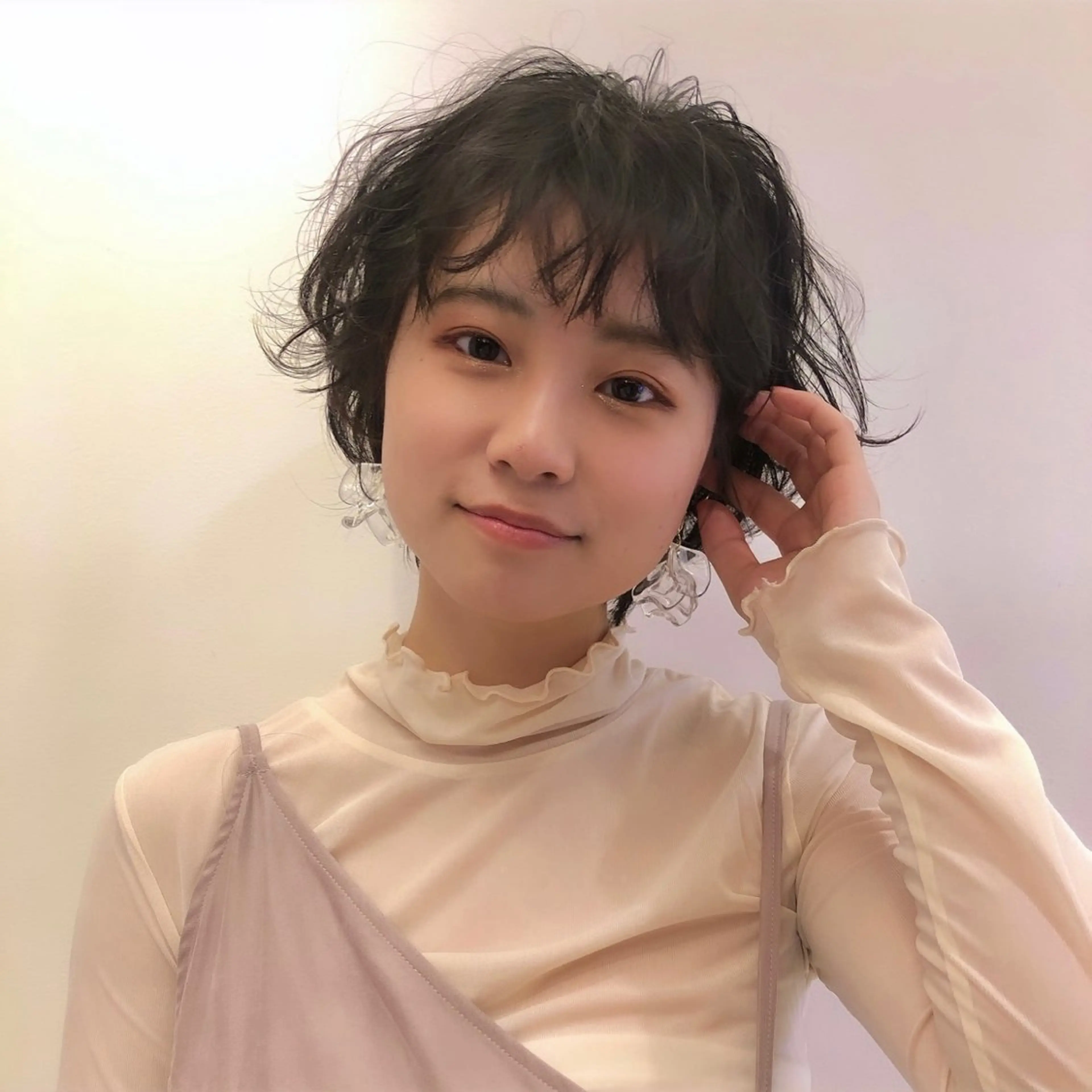 ミディアム パーマ ボブパーマ ♡ヨシカワハナコのヘアスタイル