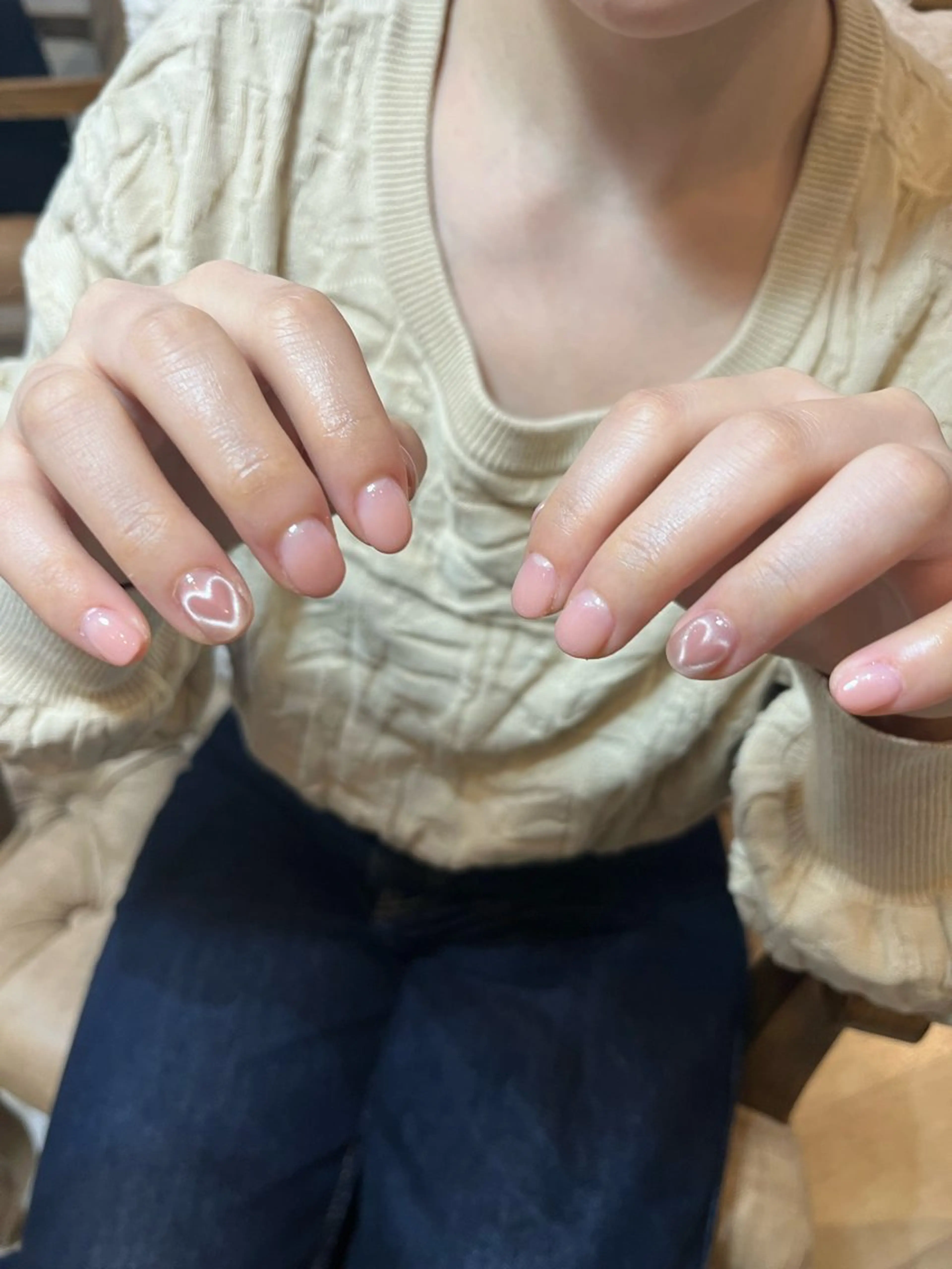 ネイル ハート マグネットネイル エステ&アイラッシュ&ネイル Folche博多店【フォルチェ】所属・フォルチェ博多店 細田のネイルデザイン