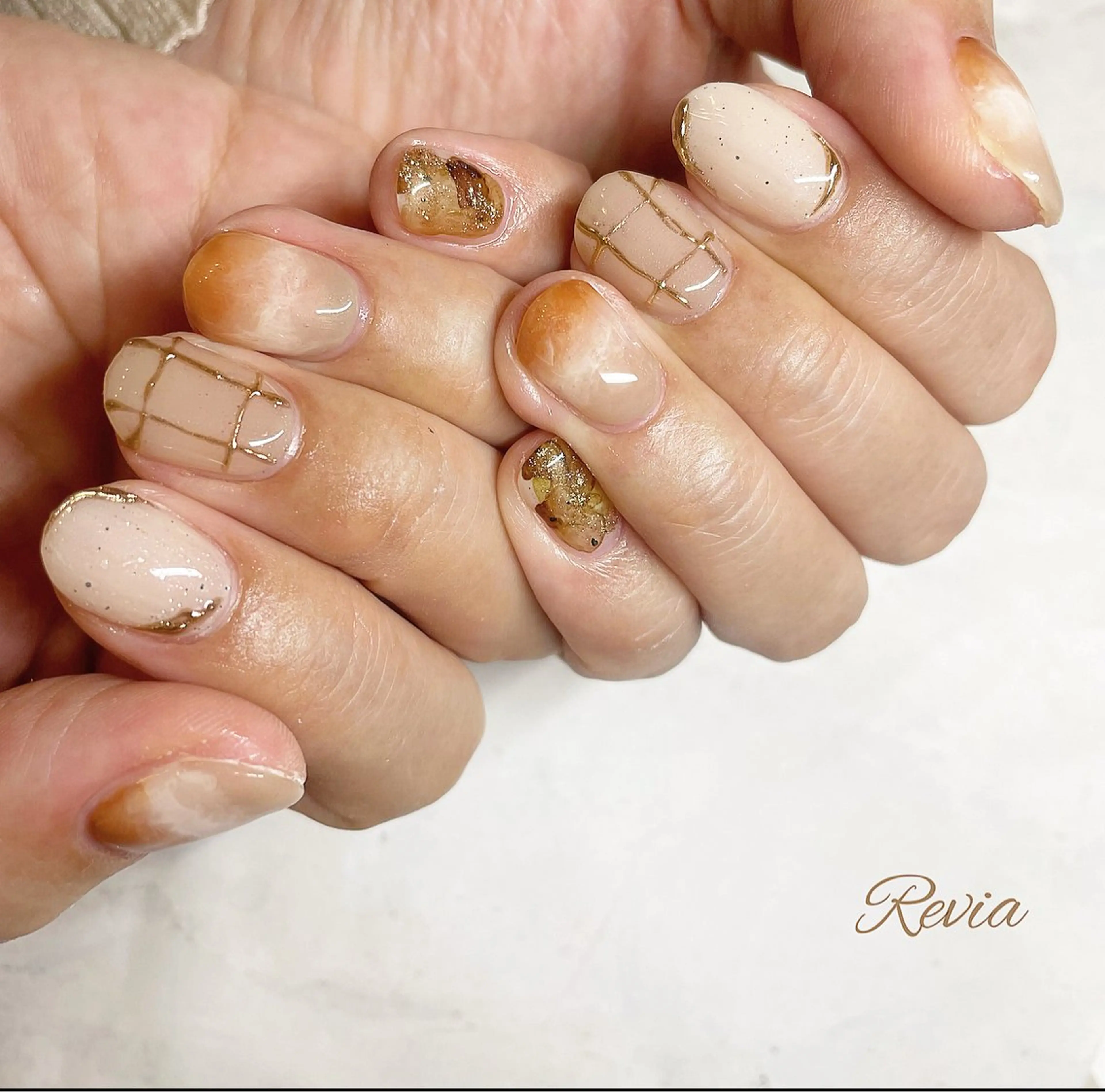 ネイル ハンドネイル revia所属・ERI Nailistのネイルデザイン