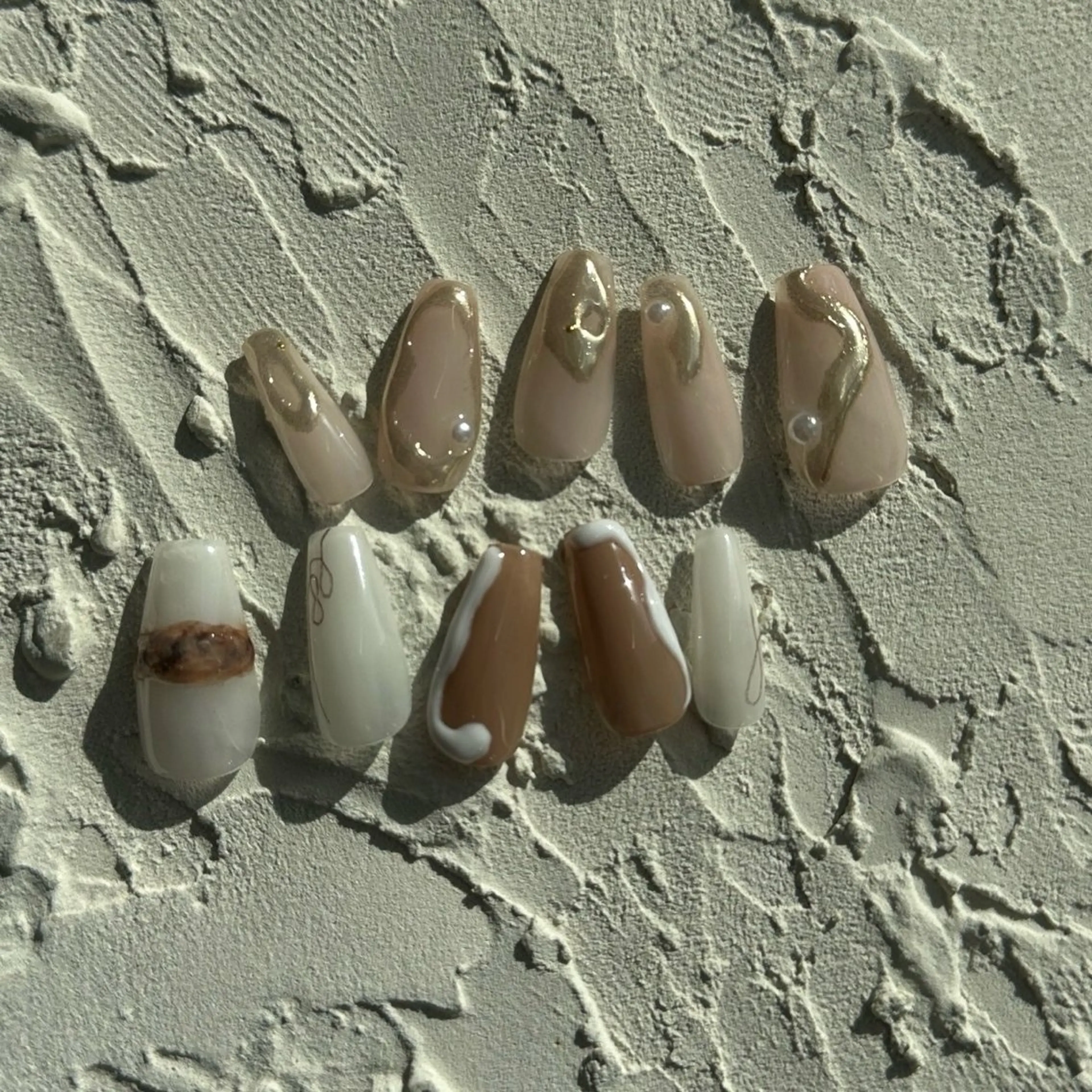 ネイル ⭐︎休業中の練習⭐︎ JNA認定講師髙橋のネイルデザイン