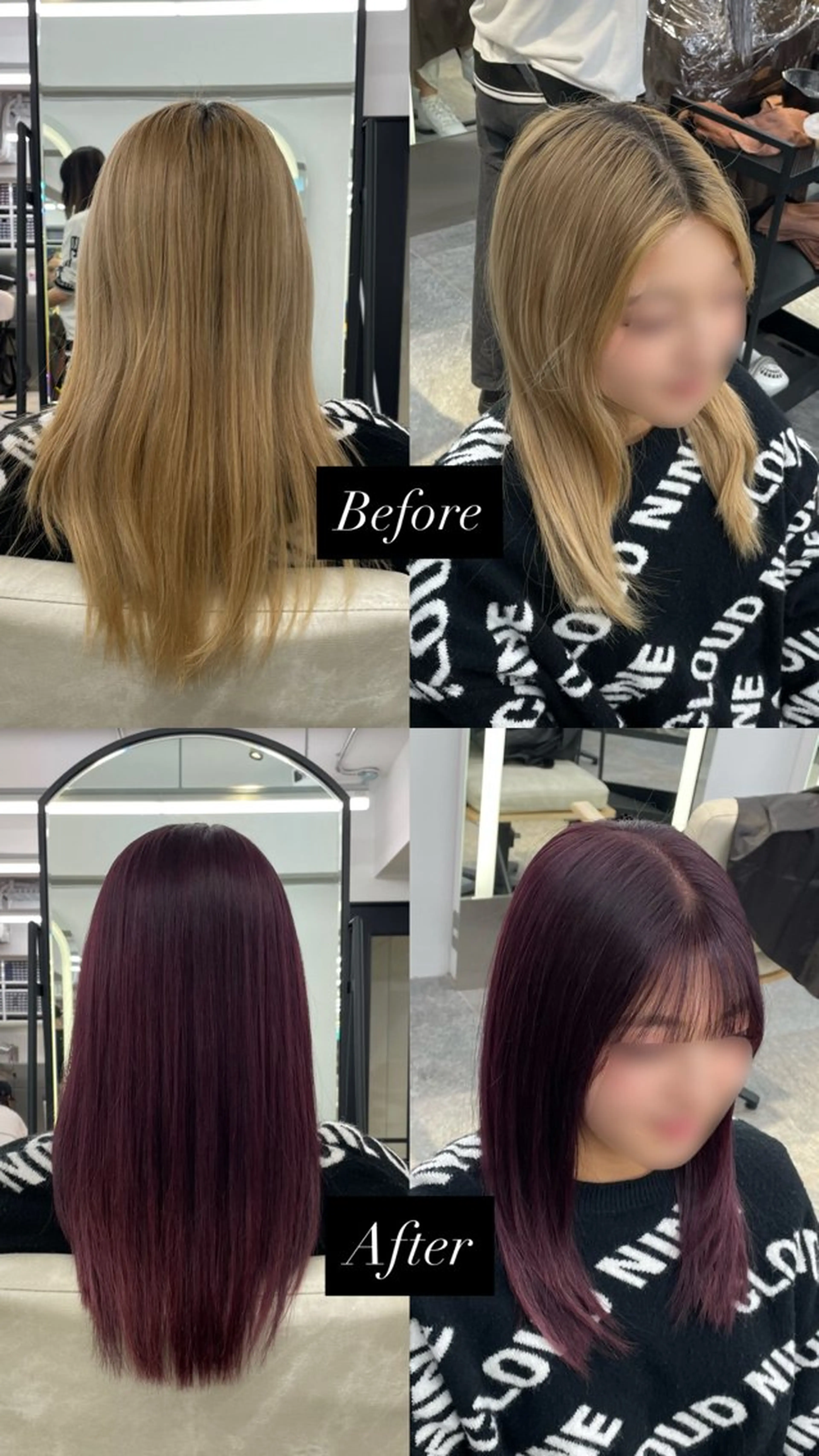 ロング カラー パープルカラー Little×Ray所属・Ayu🩶 カットモデル募集中のヘアスタイル