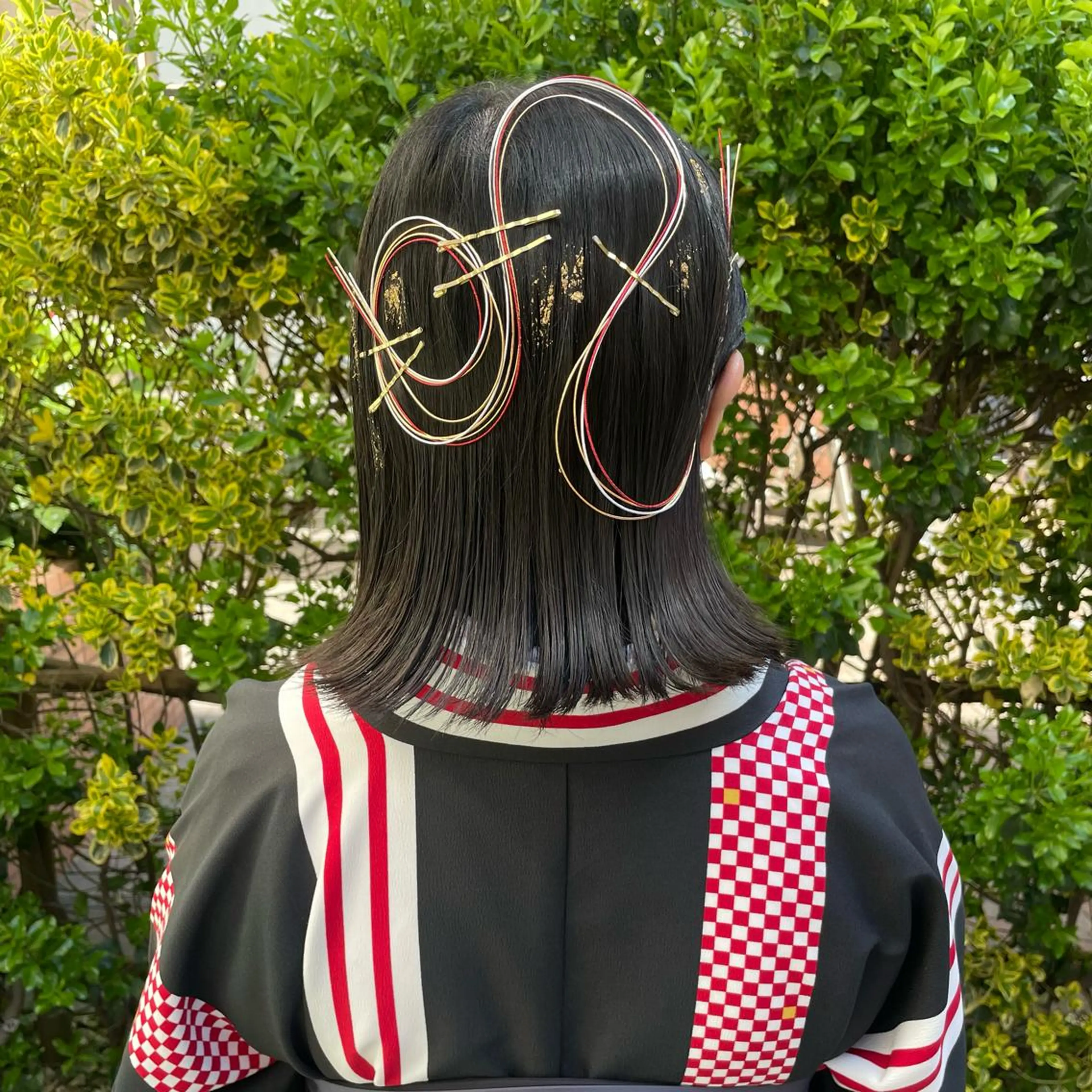 ミディアム ヘアアレンジ 卒業式のヘアスタイル 古賀 紅音のヘアスタイル